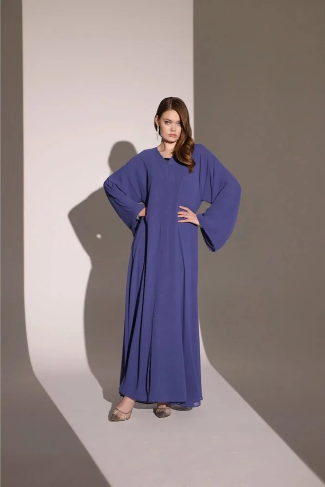 Mor Salaş Düz Abaya