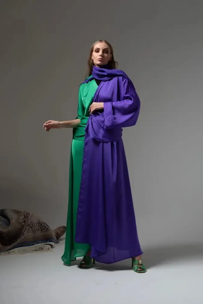 İtalyan İpek Kumaş Luxury Abaya