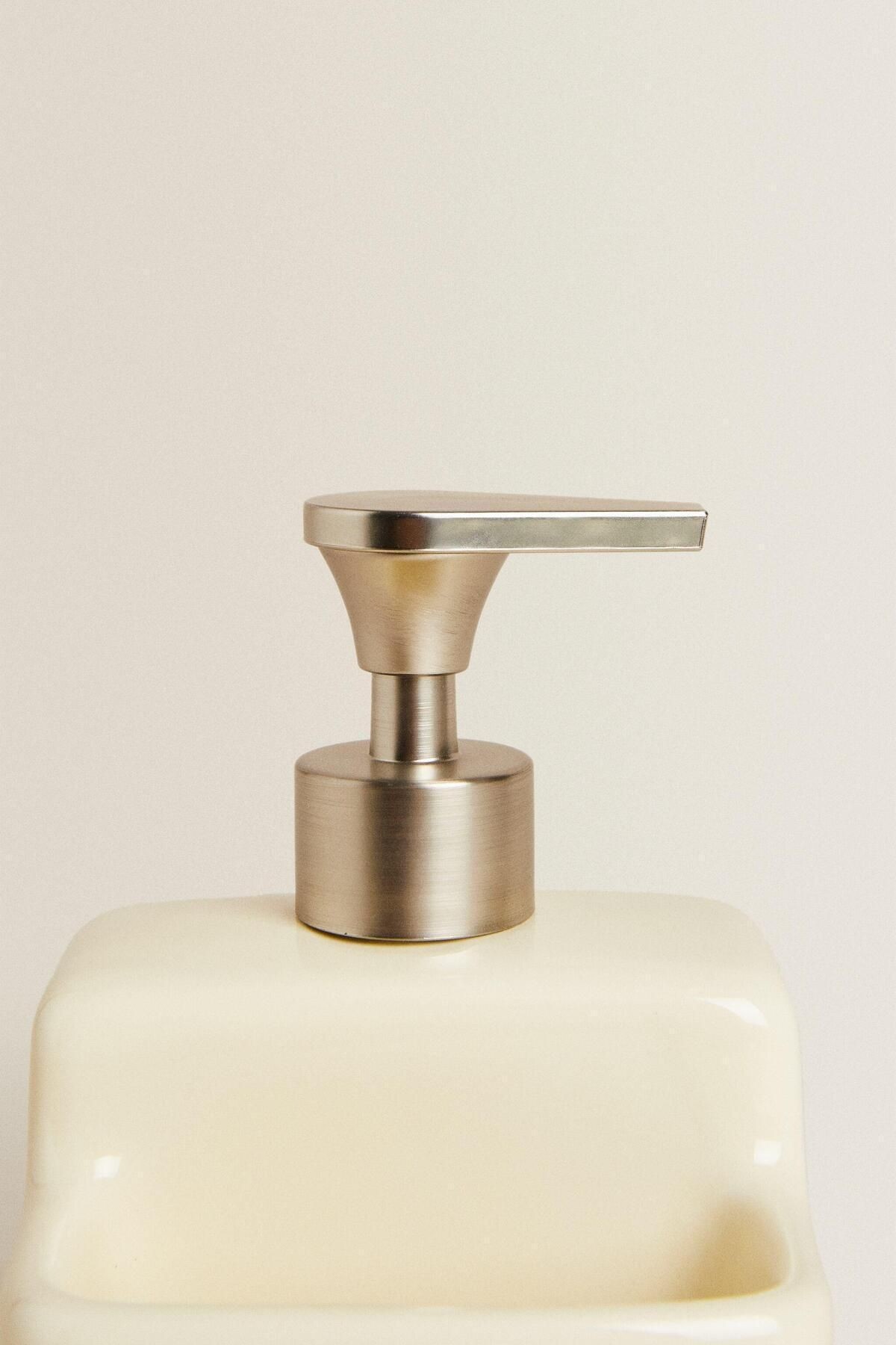 Ashton Beige Porselen Sıvı Sabunluk 500 ml