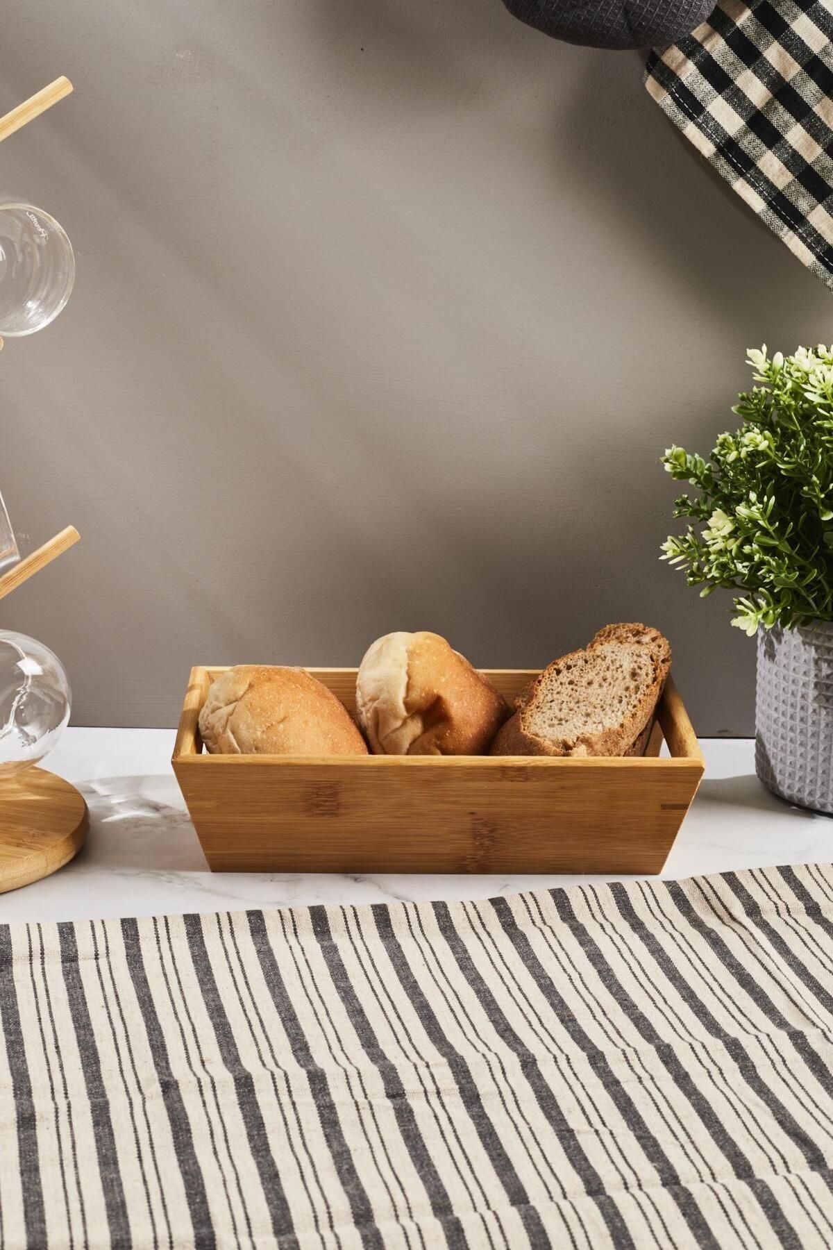 Bamboo Ekmeklik 23*13.5*5.5Cm