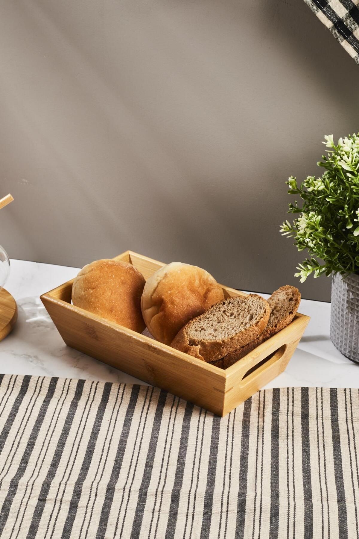 Bamboo Ekmeklik 23*13.5*5.5Cm