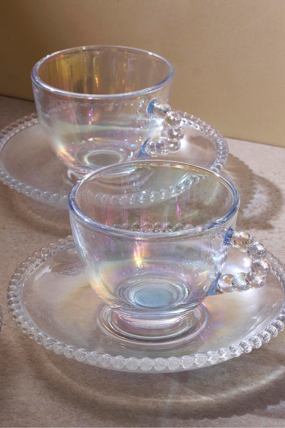 Boncukbağı Luster 6 Kişilik 90ml Cam Kahve Fincanı 17064