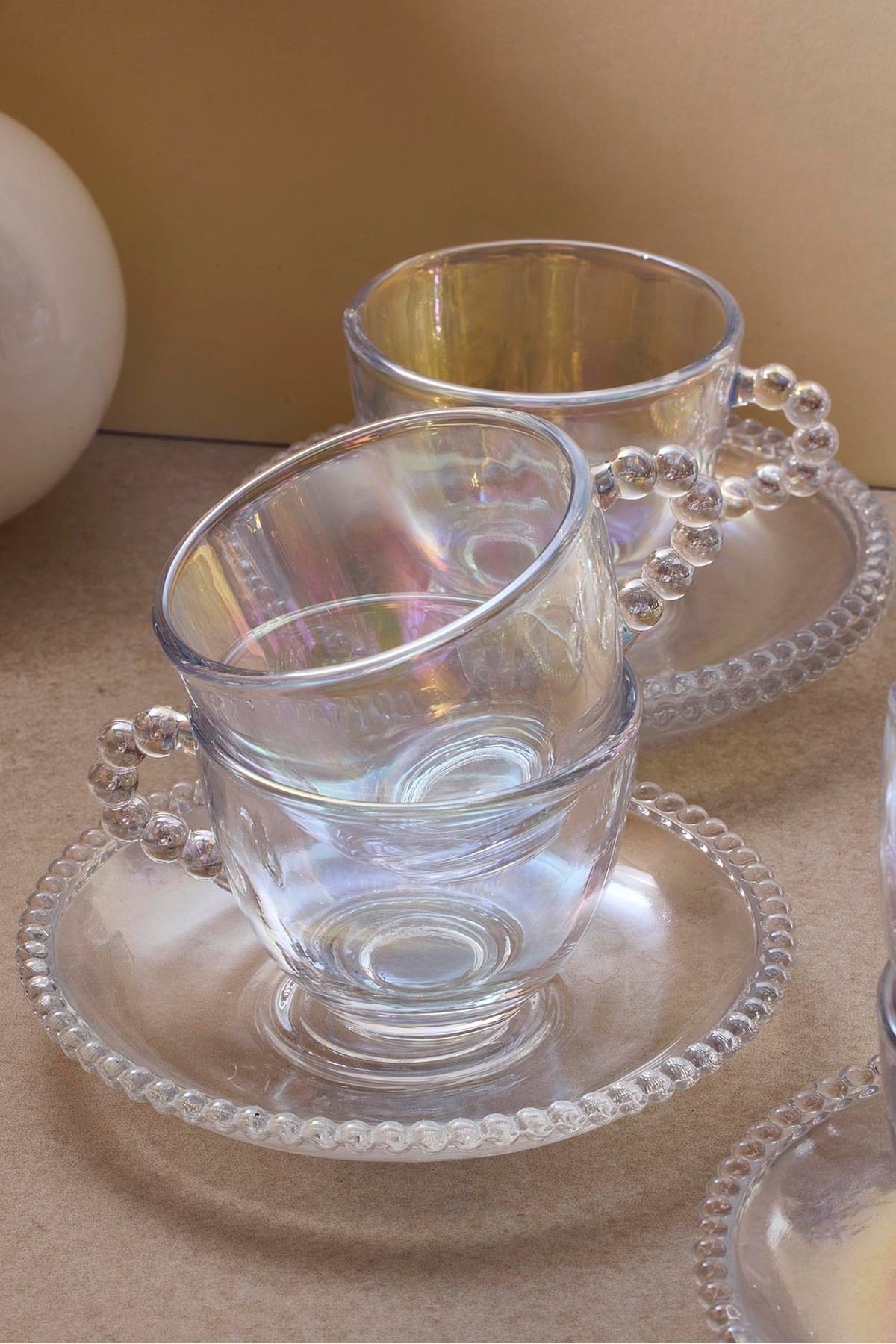 Boncukbağı Luster 6 Kişilik 90ml Cam Kahve Fincanı 17064