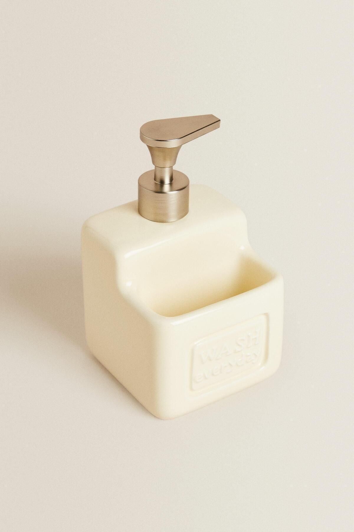 Ashton Beige Porselen Sıvı Sabunluk 500 ml