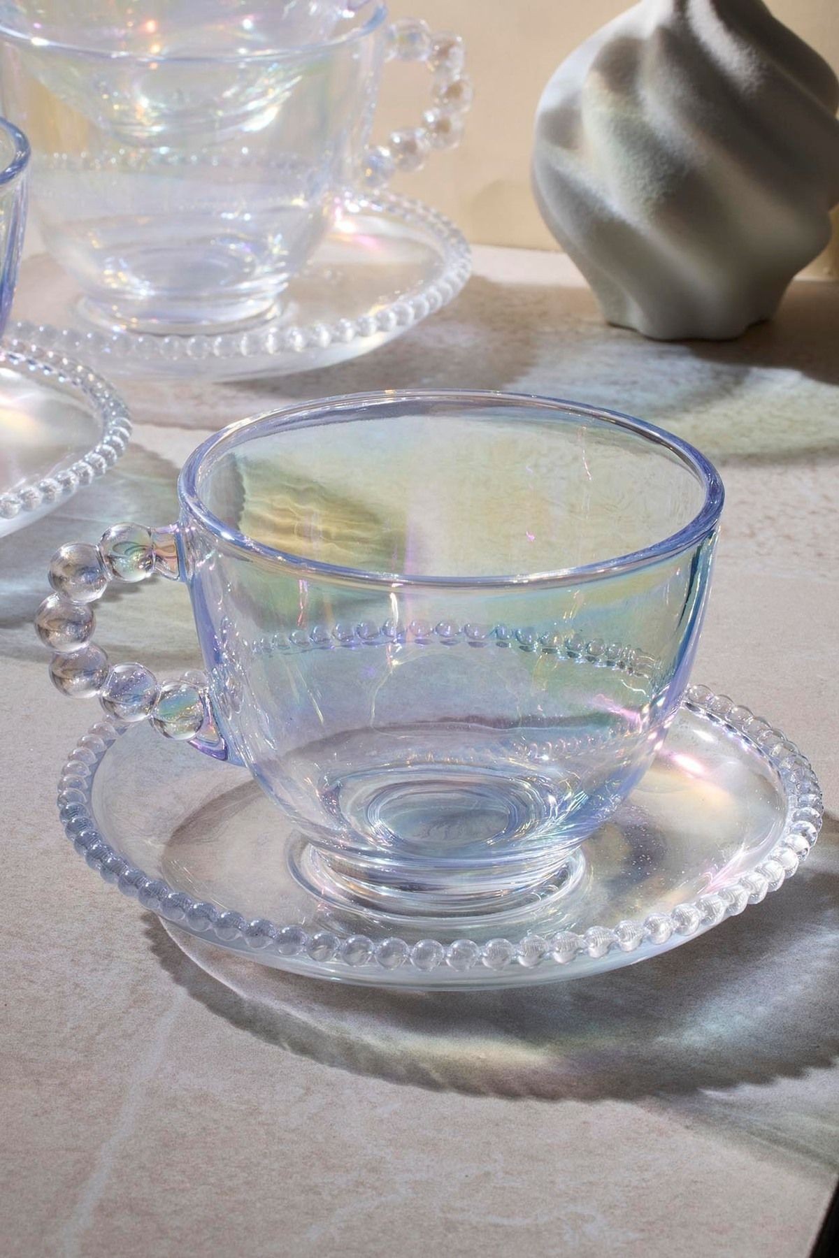 Boncukbağı Luster 6 Kişilik 200ml Cam Çay Fincanı 17063