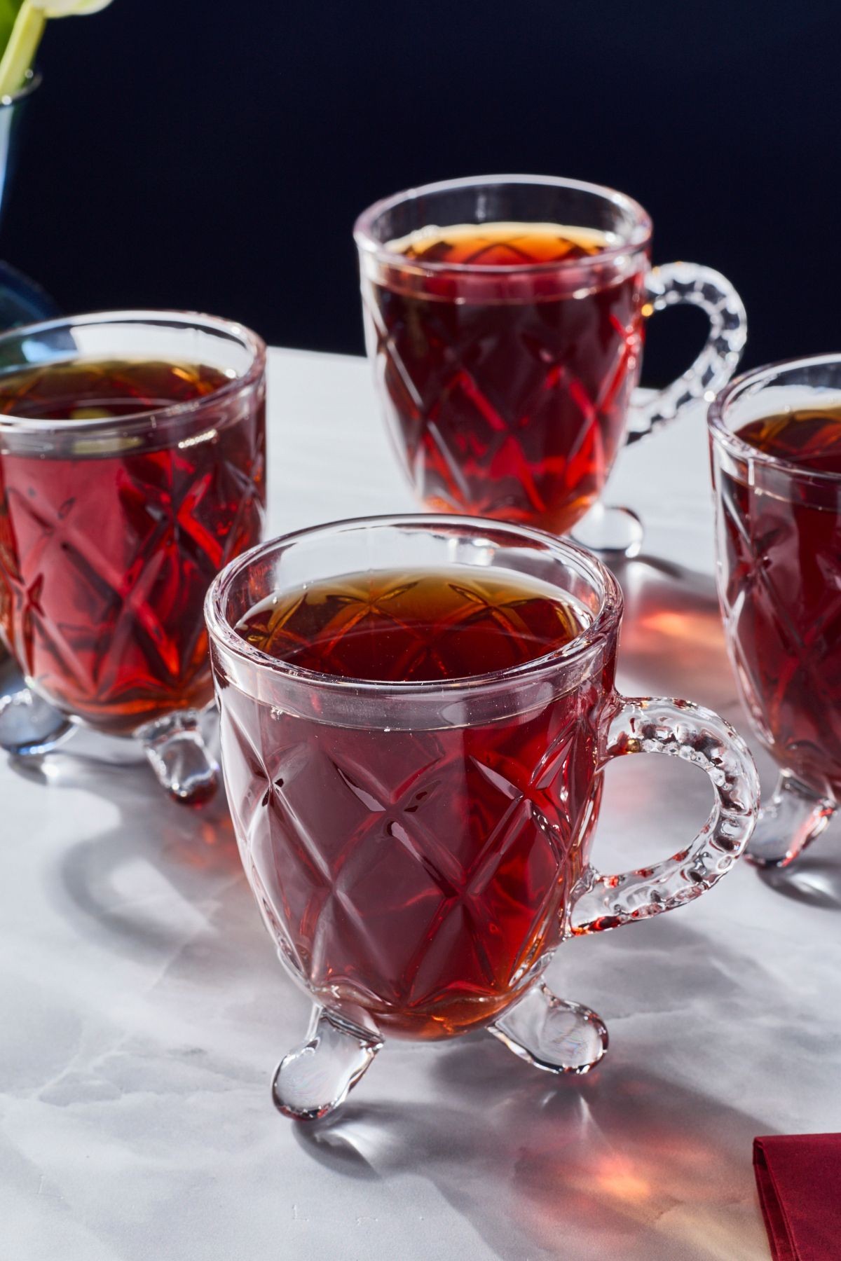 Anthony 4'lü Cam Ayaklı Kulplu Çay Kahve Bardağı 200ml 15720