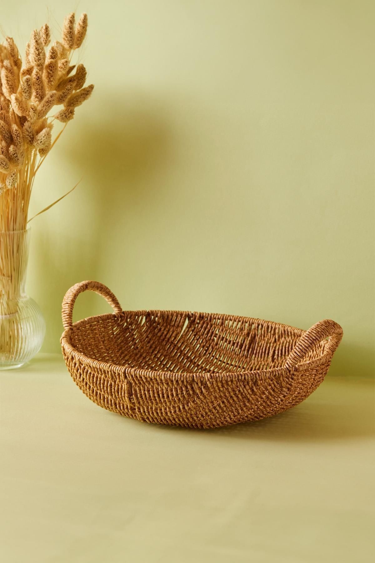 Picnic Hasır Büyük Yuvarlak Meyvelik