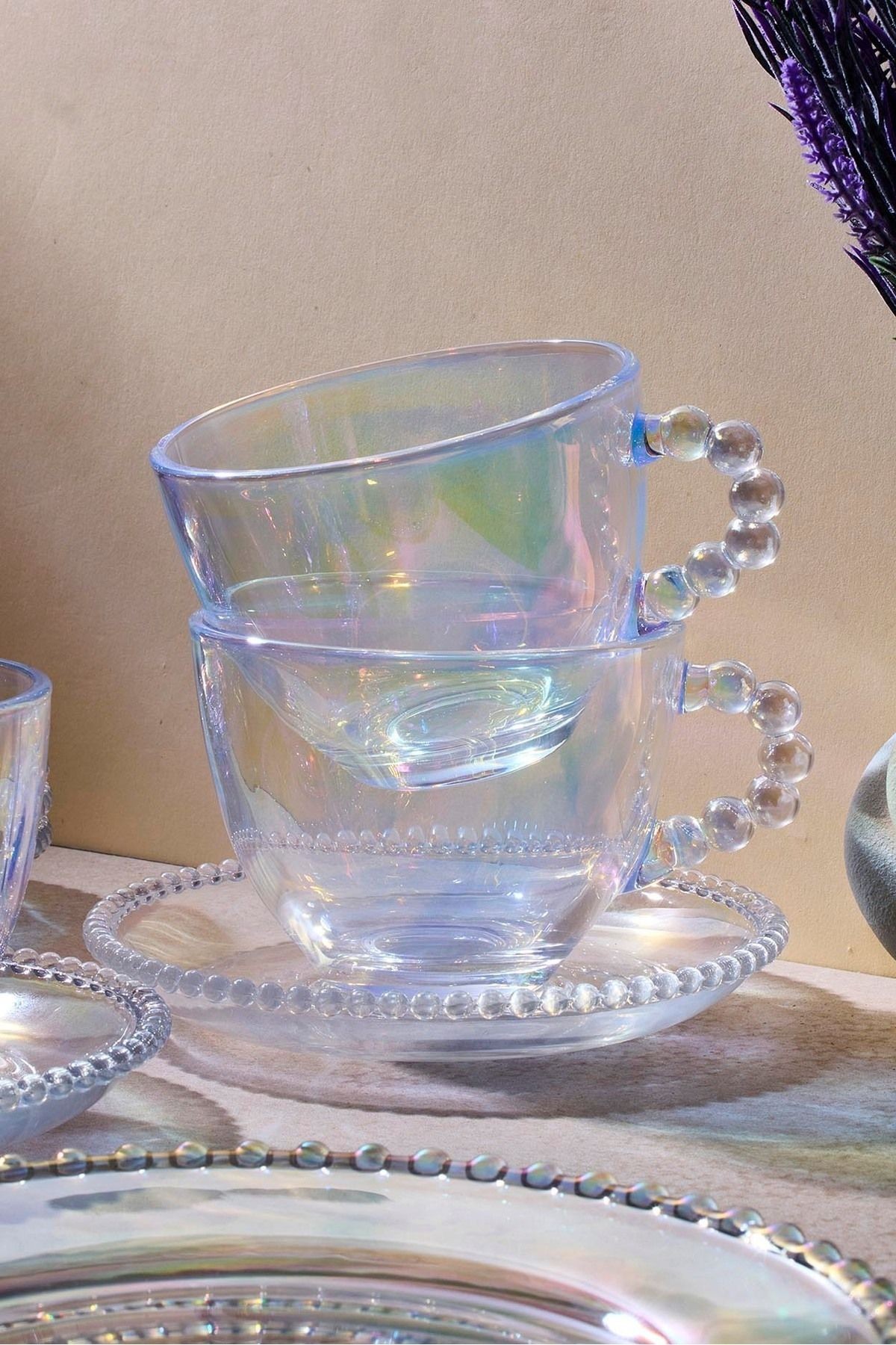 Boncukbağı Luster 6 Kişilik 200ml Cam Çay Fincanı 17063