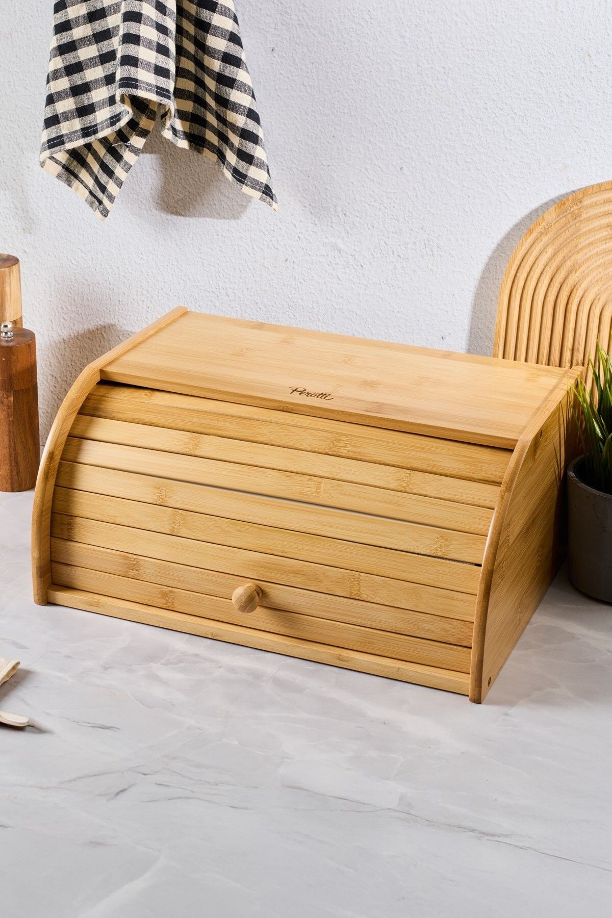 Grazia Bambu Ekmek Dolabı