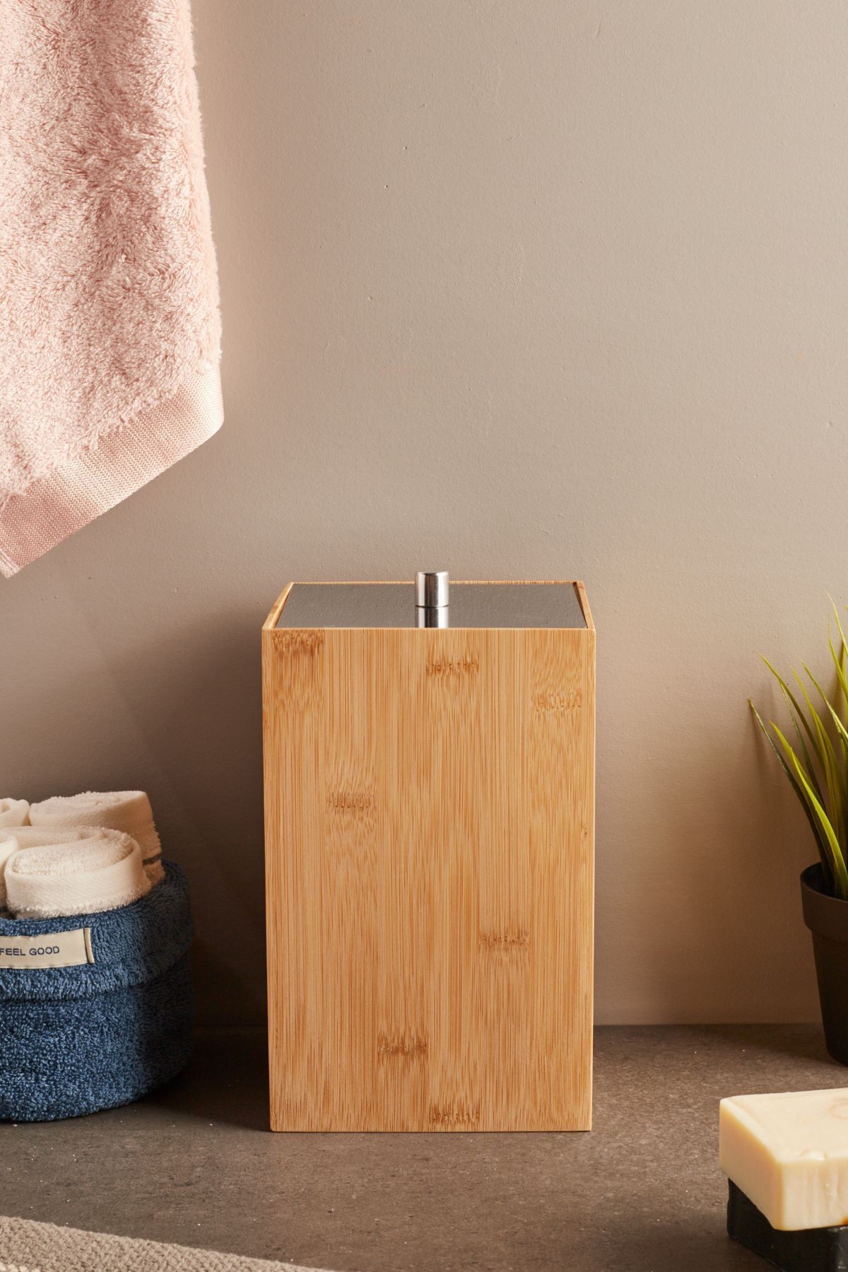 Bamboo Çöp Kovası