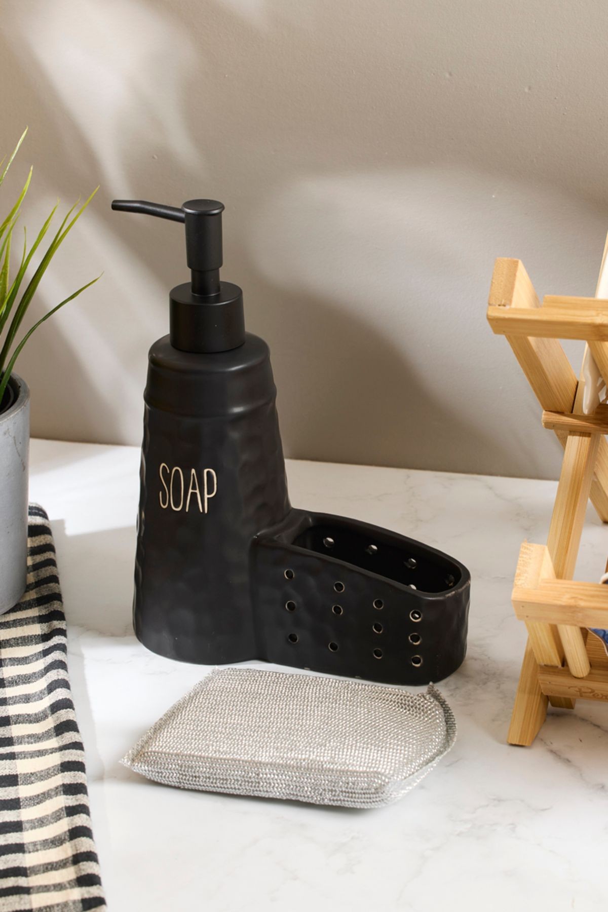 Sapone Black Süngerlikli Sabunluk