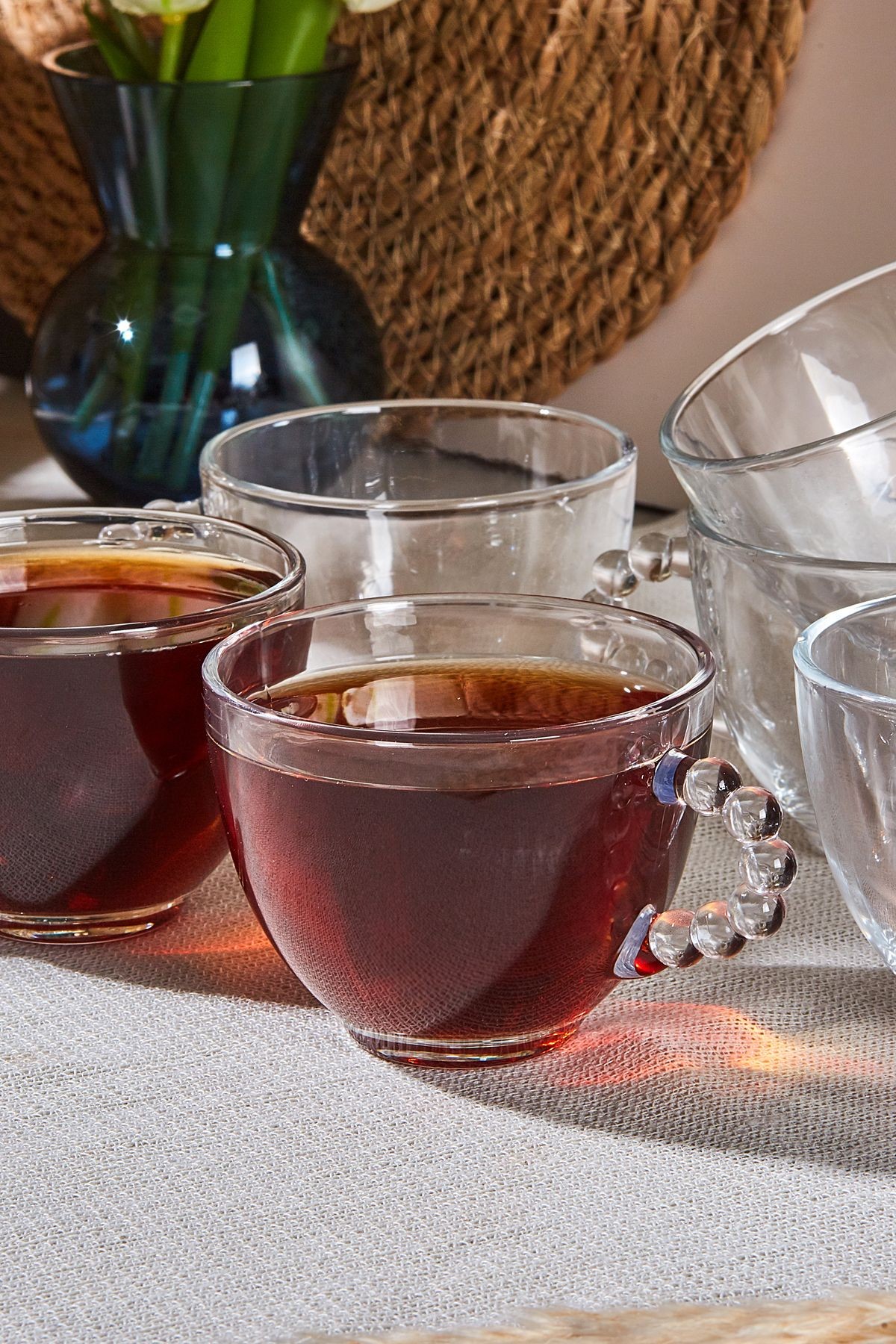 Boncukbağı 6'lı 200ml Cam Çay Fincanı- 14872