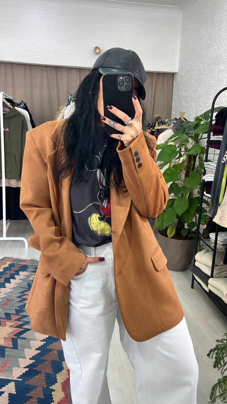Premium Süet Blazer Ceket 