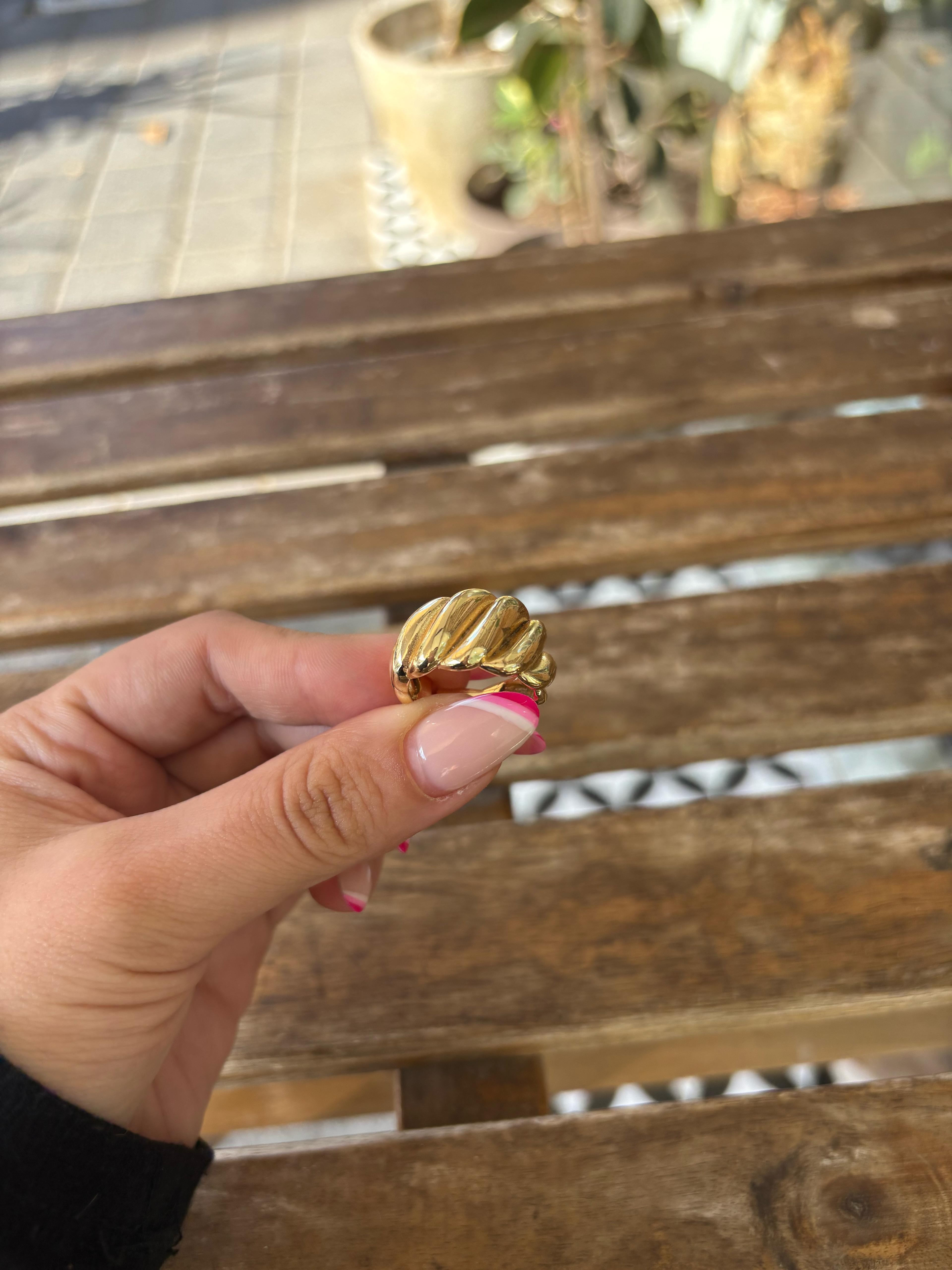 Gold Ayarlanabilir Burgu Yüzük