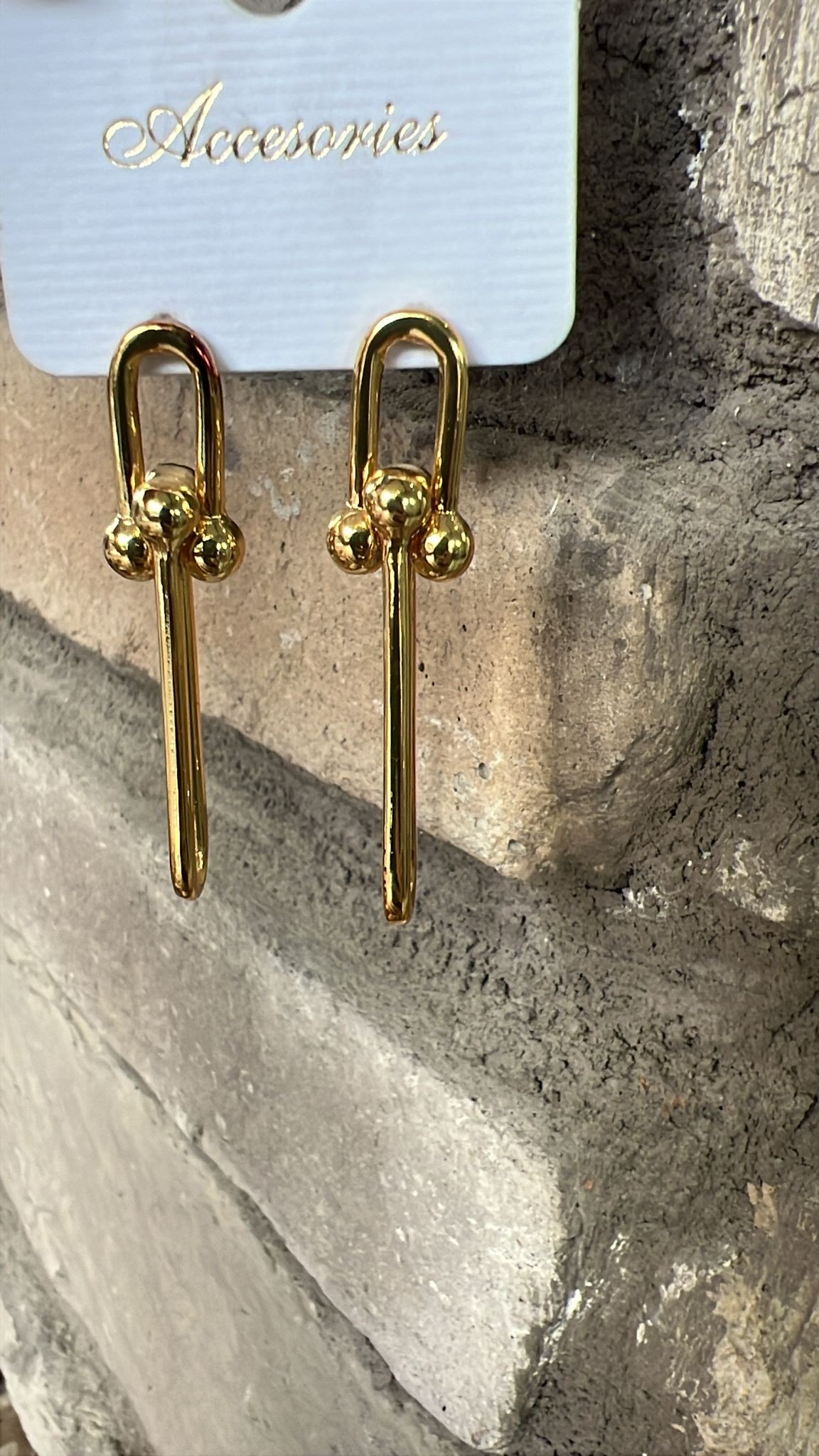 Gold Ataç Küpe