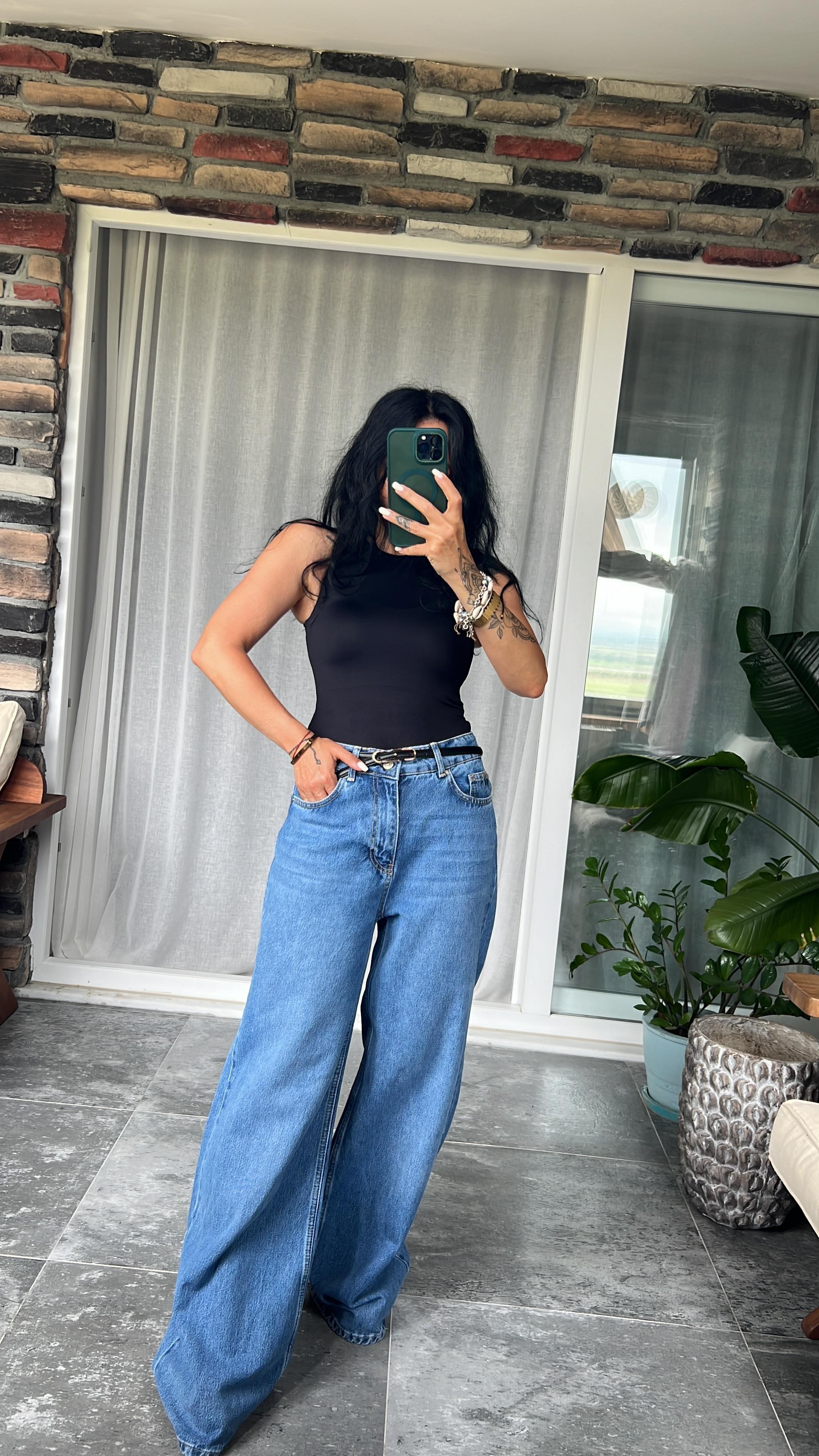 Halter Yaka Bodysuit