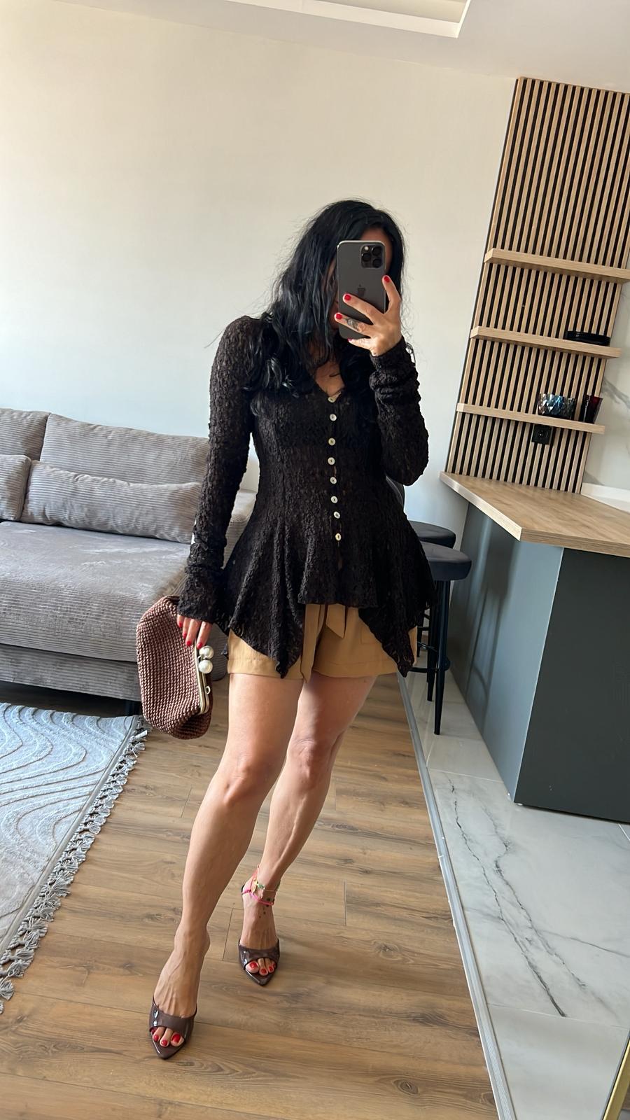 Zr Model İncili Hasır Clutch