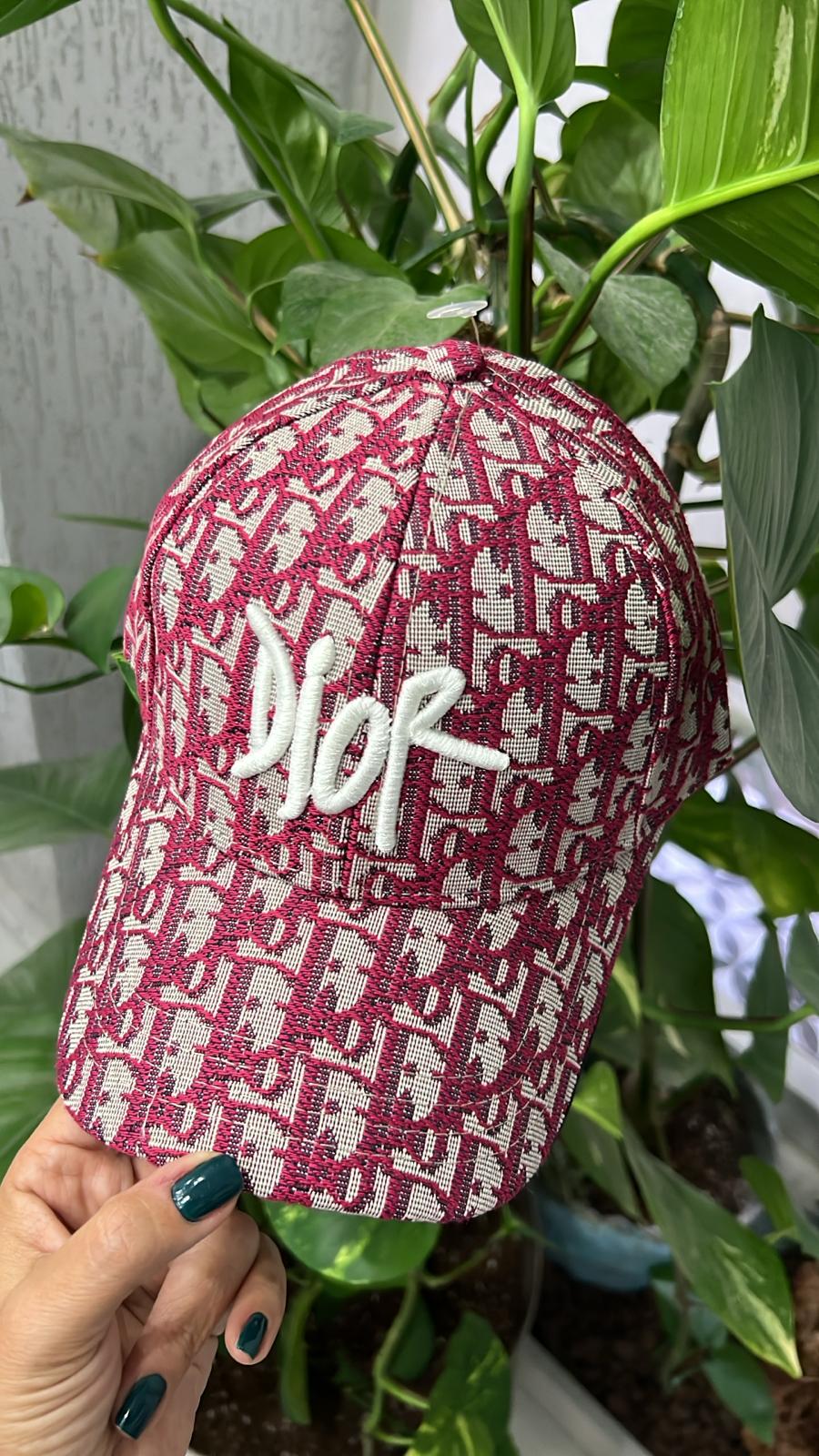Dior Model Pembe Şapka