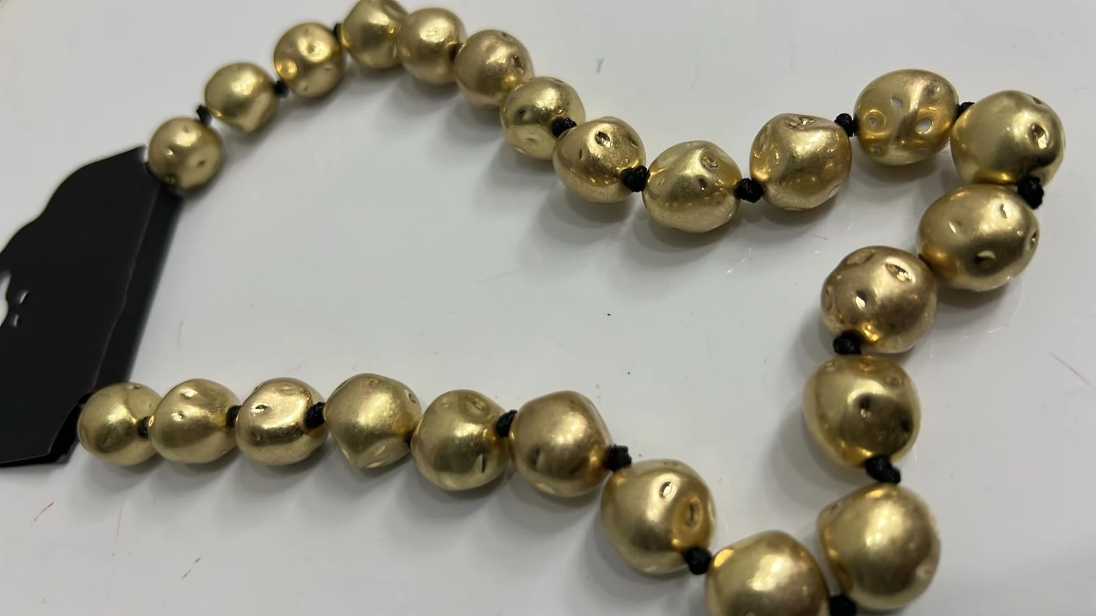 Yuvarlak Dokulu Gold Kolye