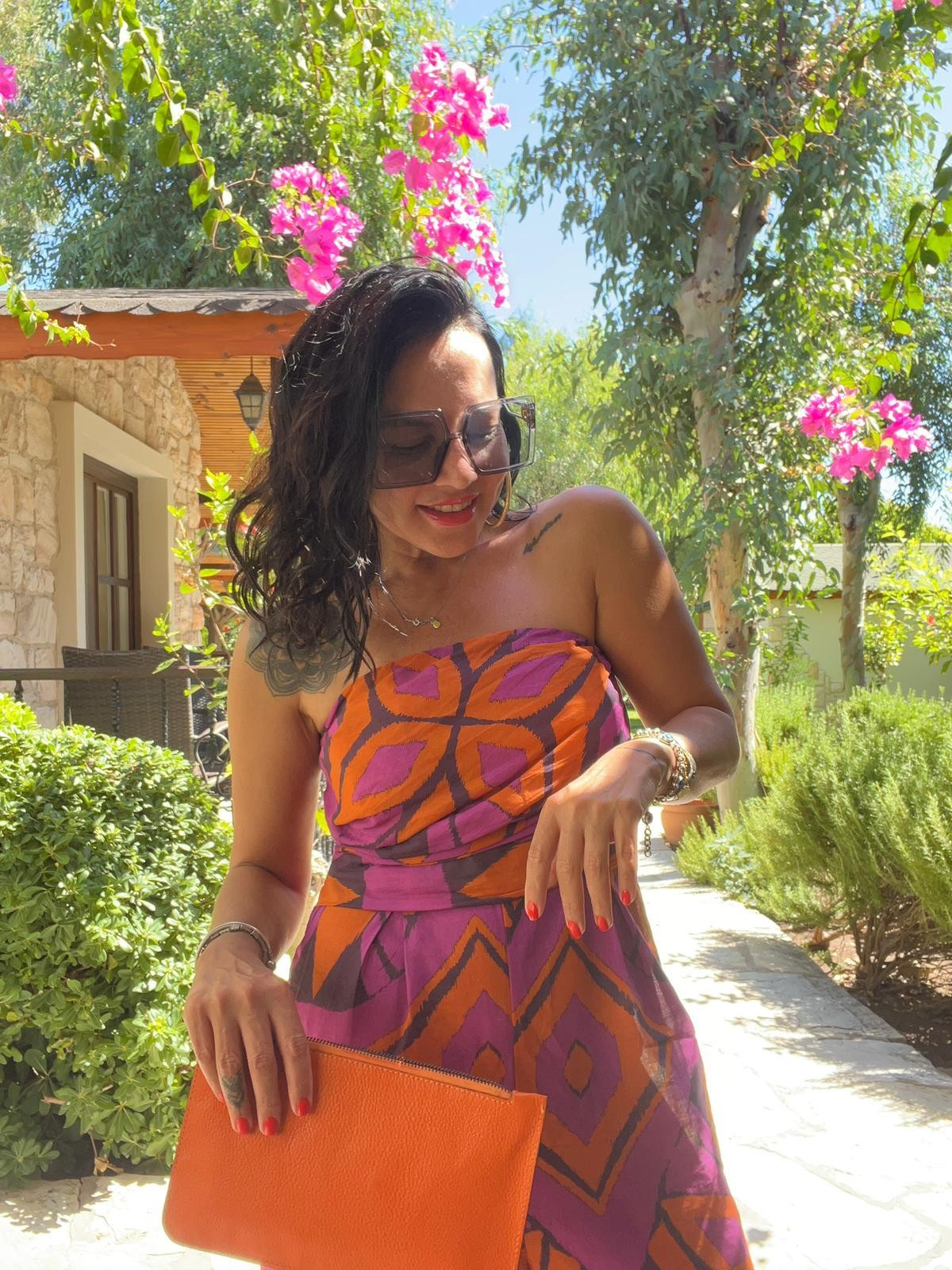 Desenli Drape Tulum
