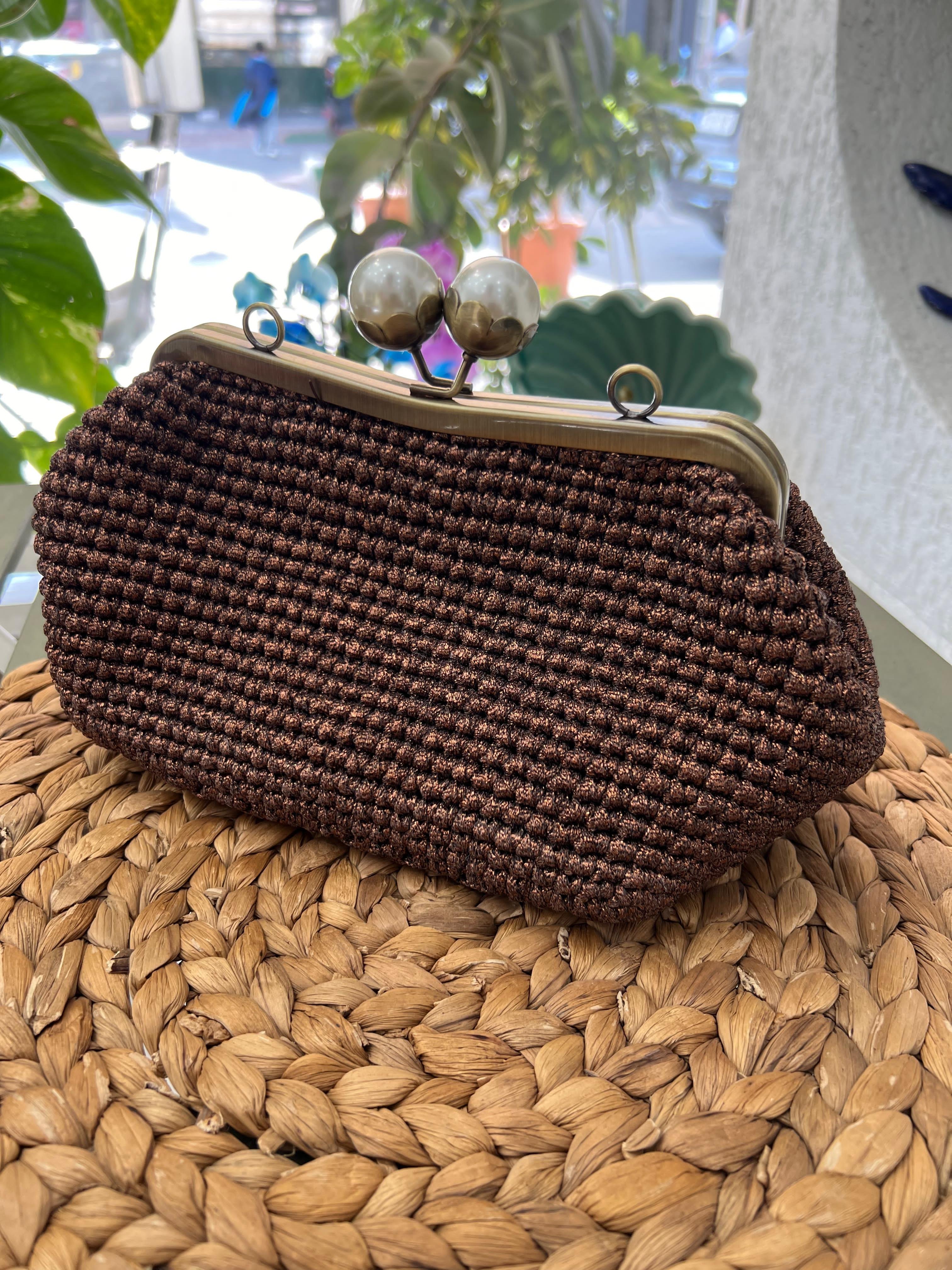 Zr Model İncili Hasır Clutch