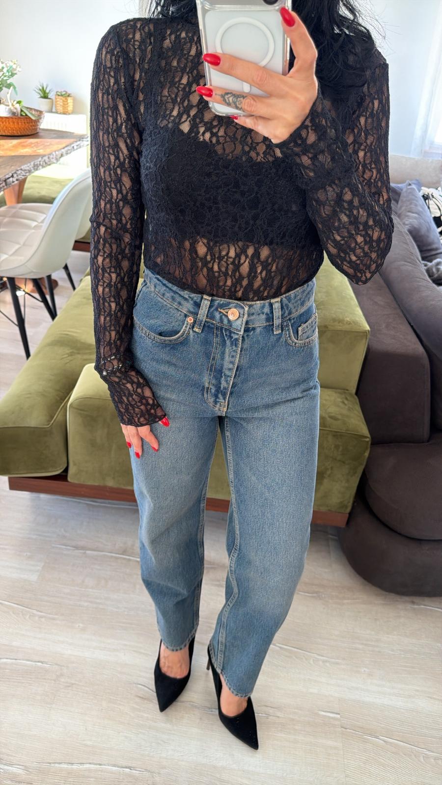 Tint Yıkama Relax Orta Ton Denim Pantolon