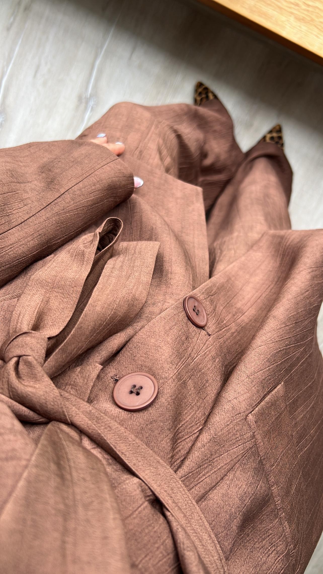 Kuşaklı Blazer Ceket