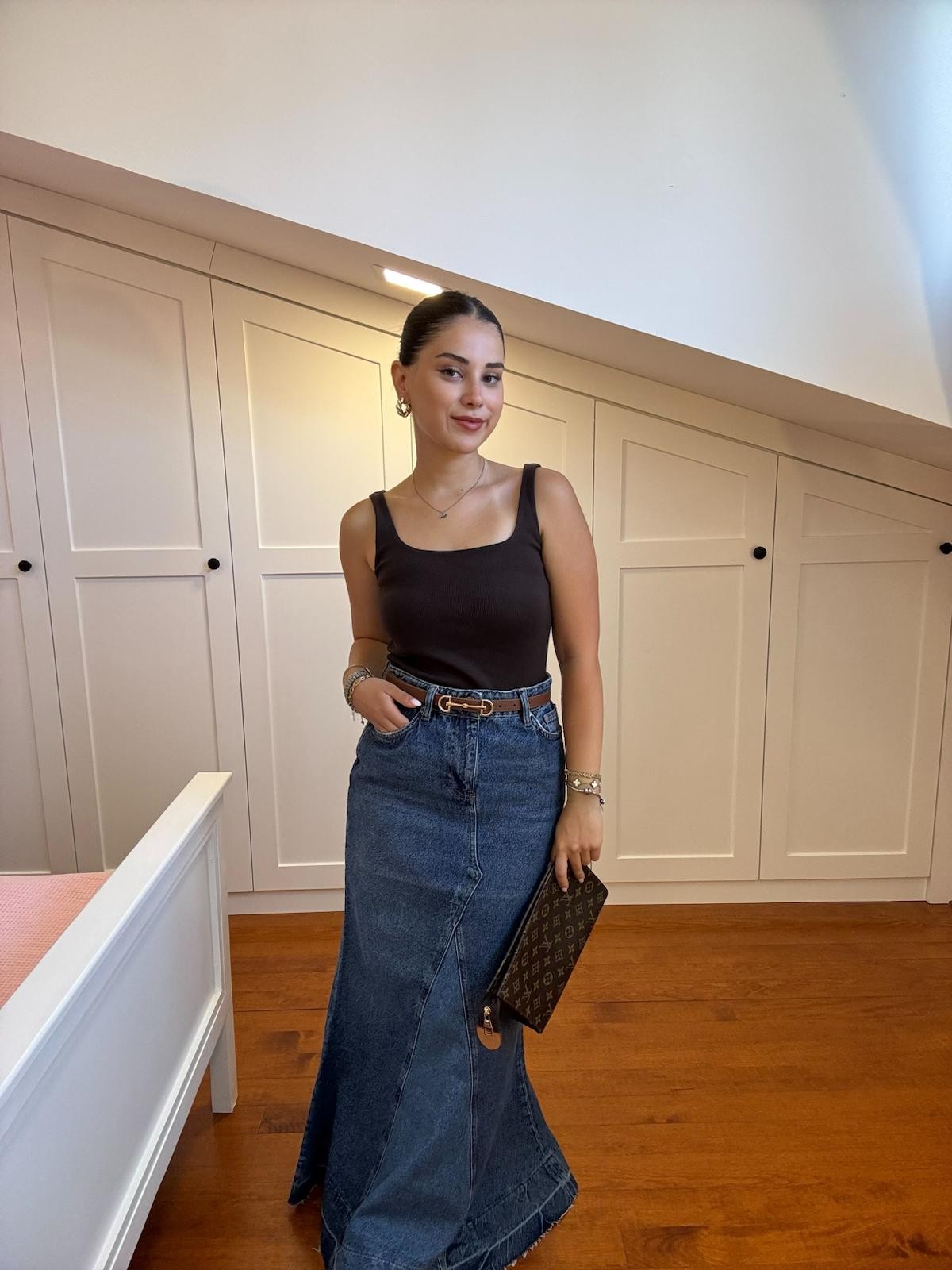 Zr Maxi Denim Etek