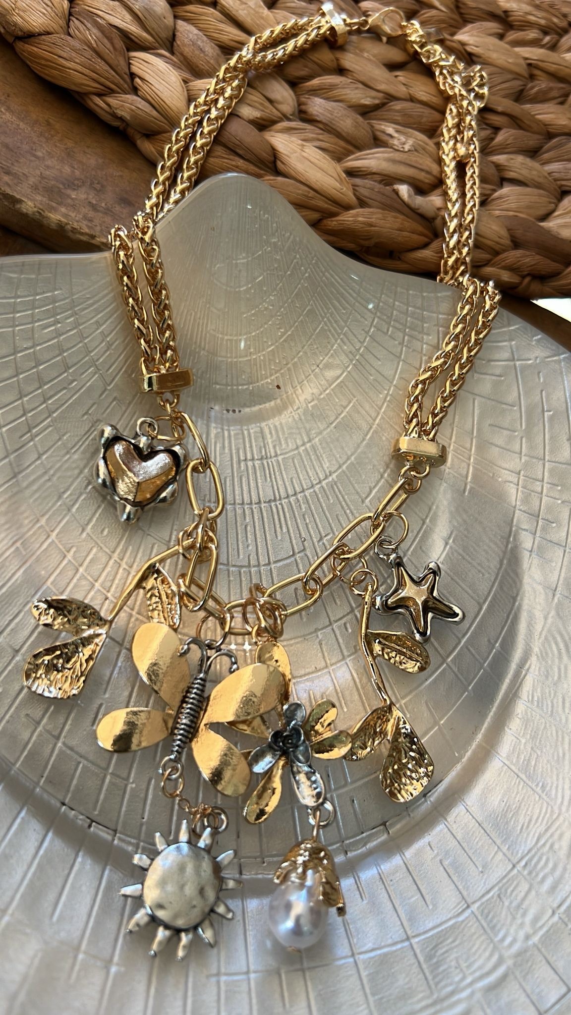 Gold Charm Kolye