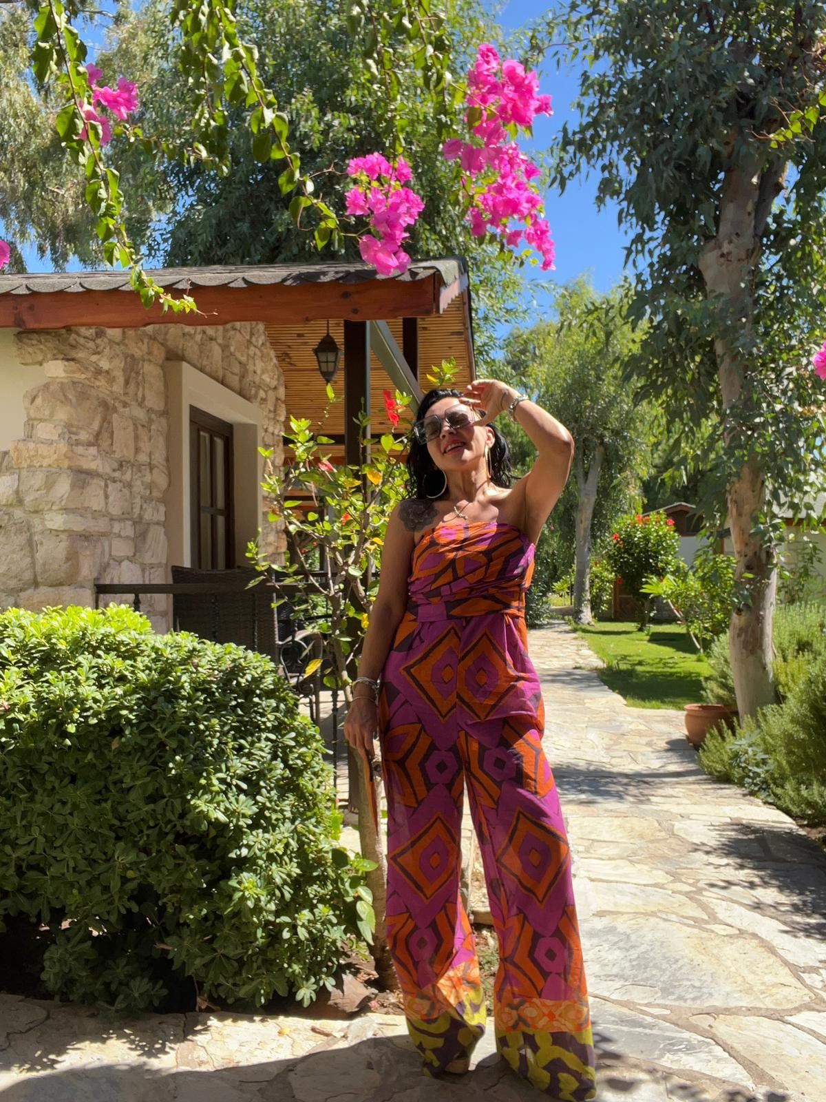 Desenli Drape Tulum