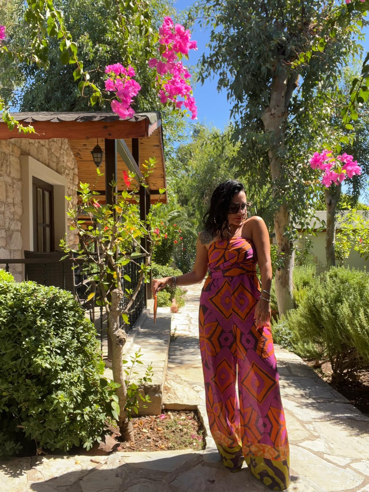Desenli Drape Tulum