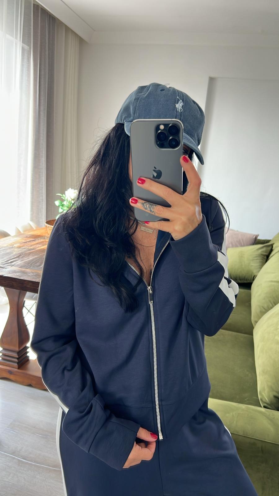 Şerit Detaylı Modal Eşofman Takım 