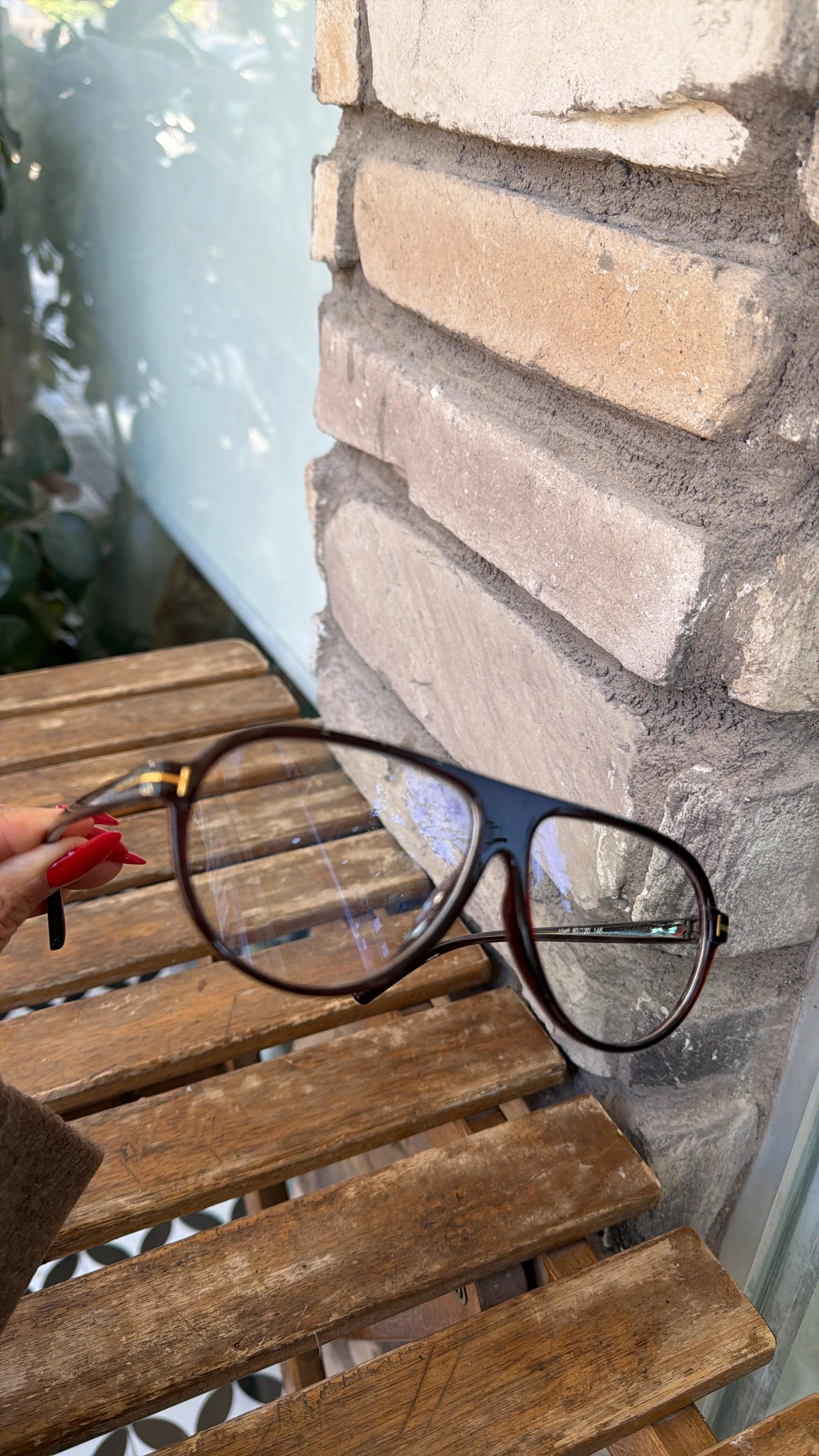 Şeffaf Camlı Kahverengi Gözlük