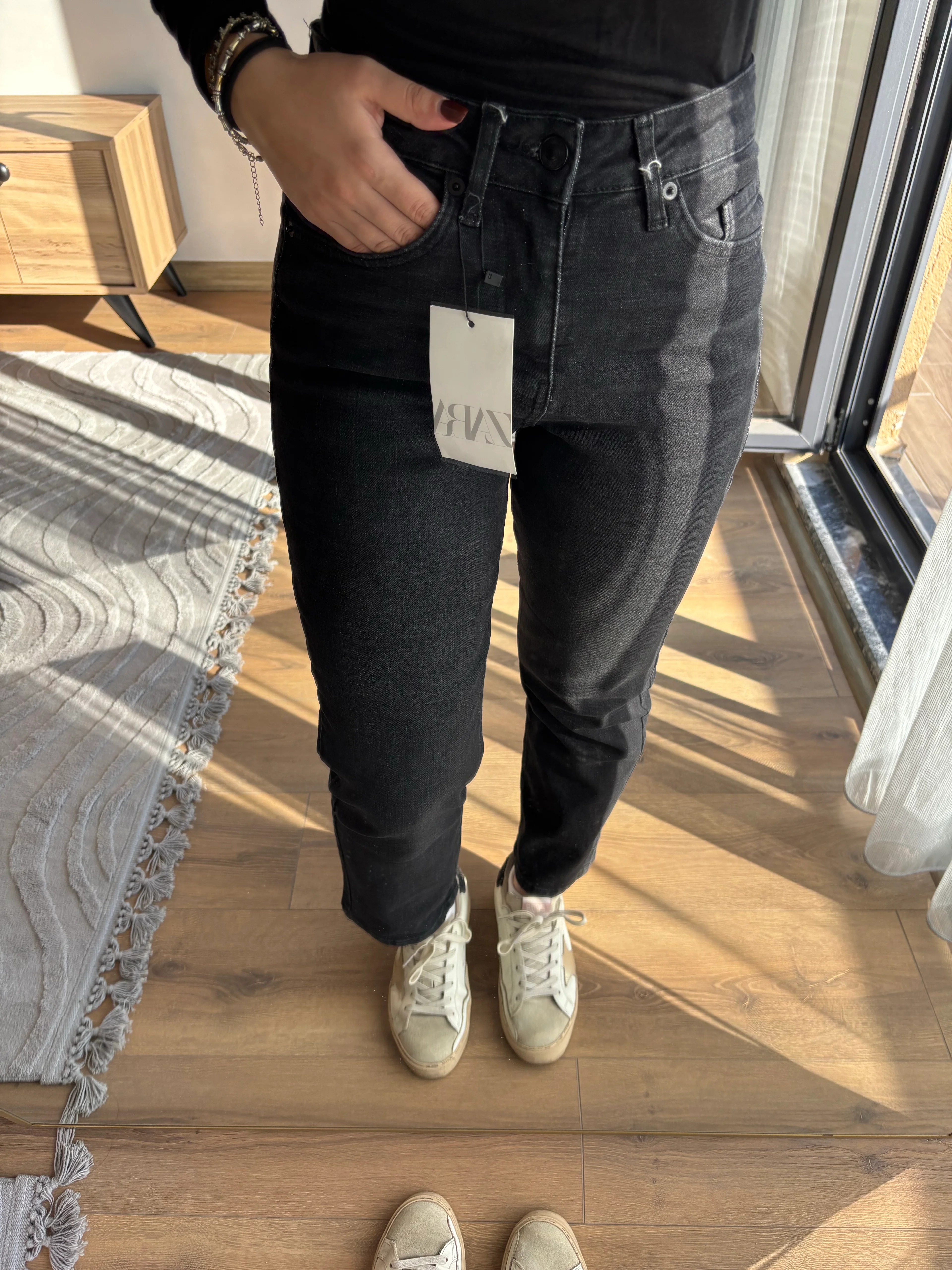 Zr Düz Kesim Antrasit Jean