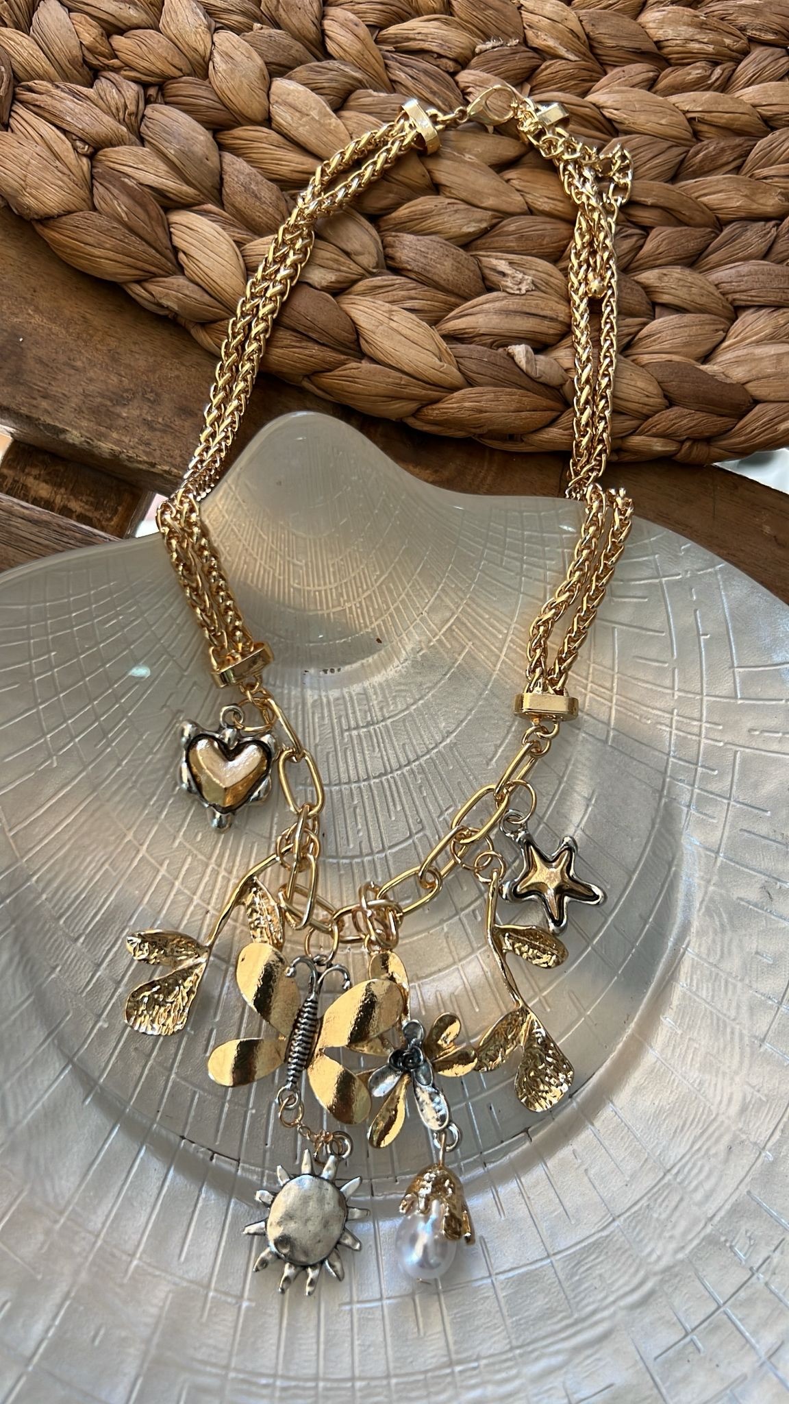 Gold Charm Kolye