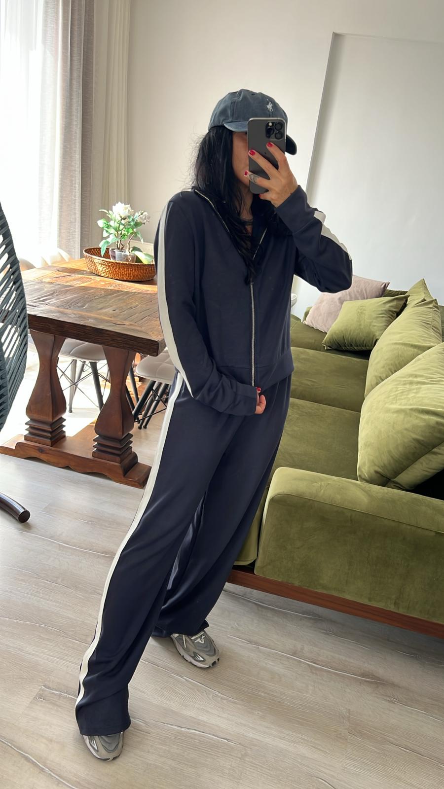 Şerit Detaylı Modal Eşofman Takım 