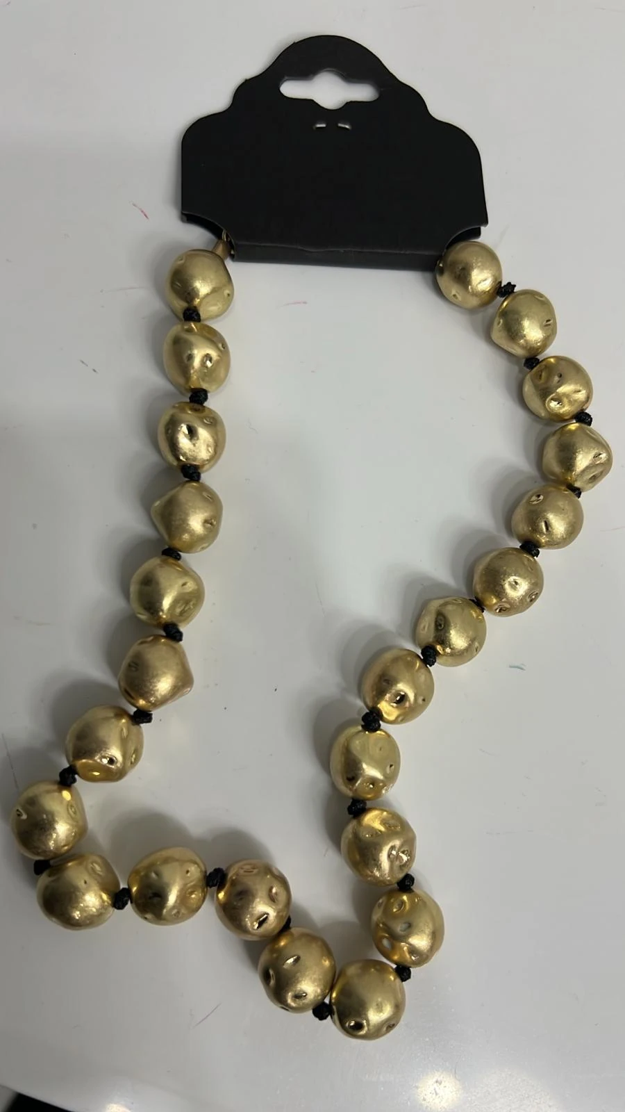 Yuvarlak Dokulu Gold Kolye