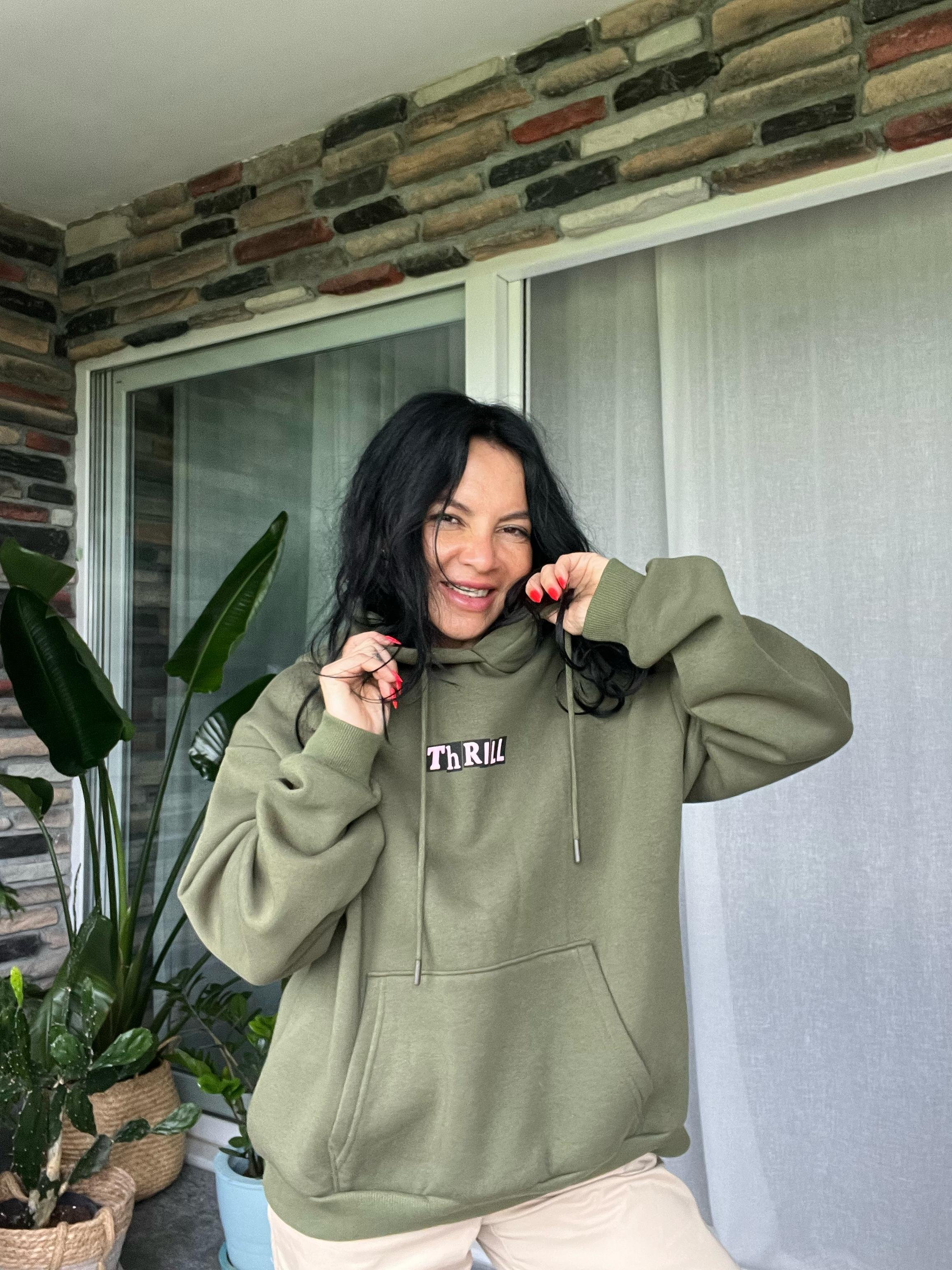 Sırtı Baskı Detay Sweatshirt