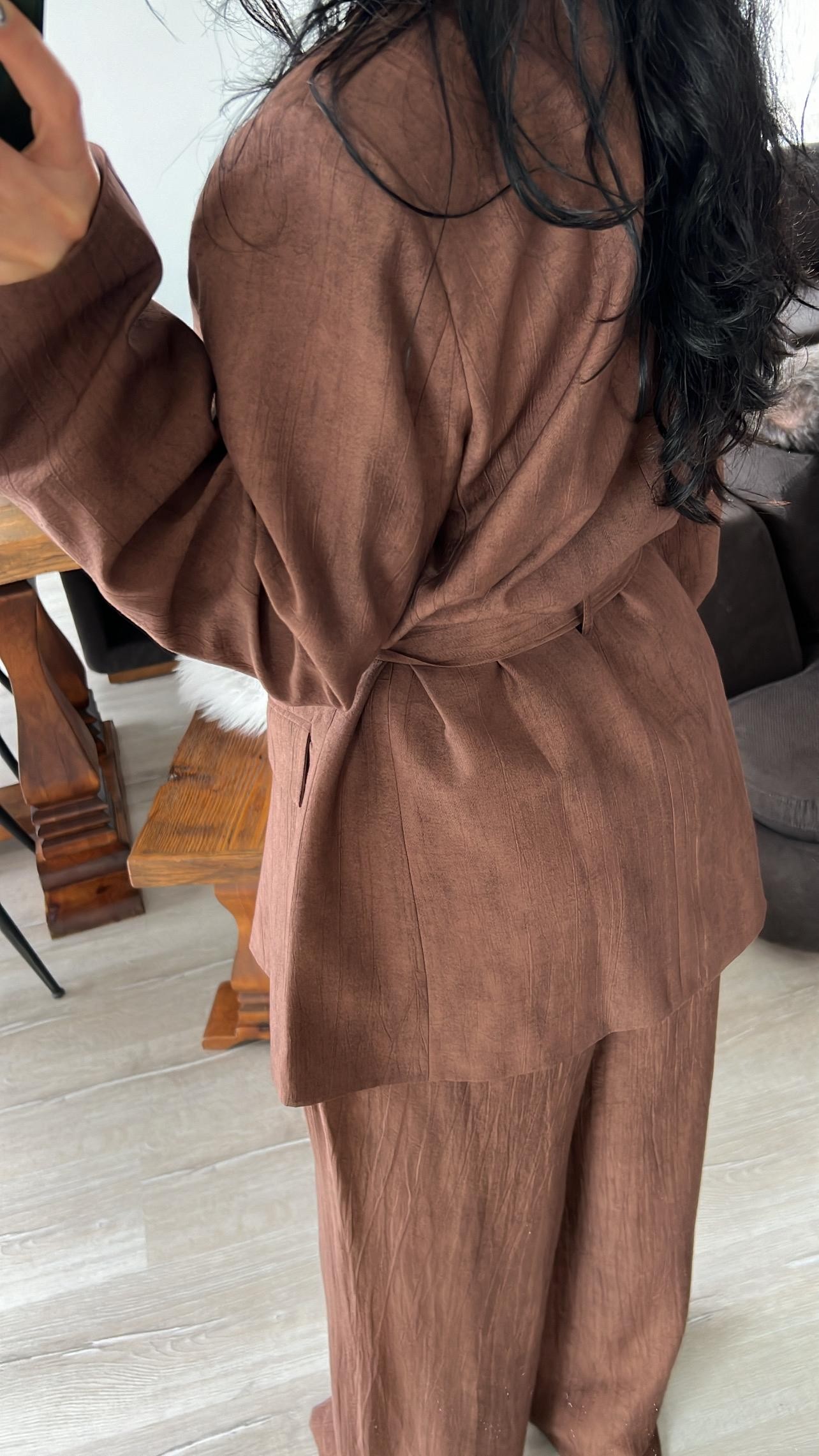 Kuşaklı Blazer Ceket