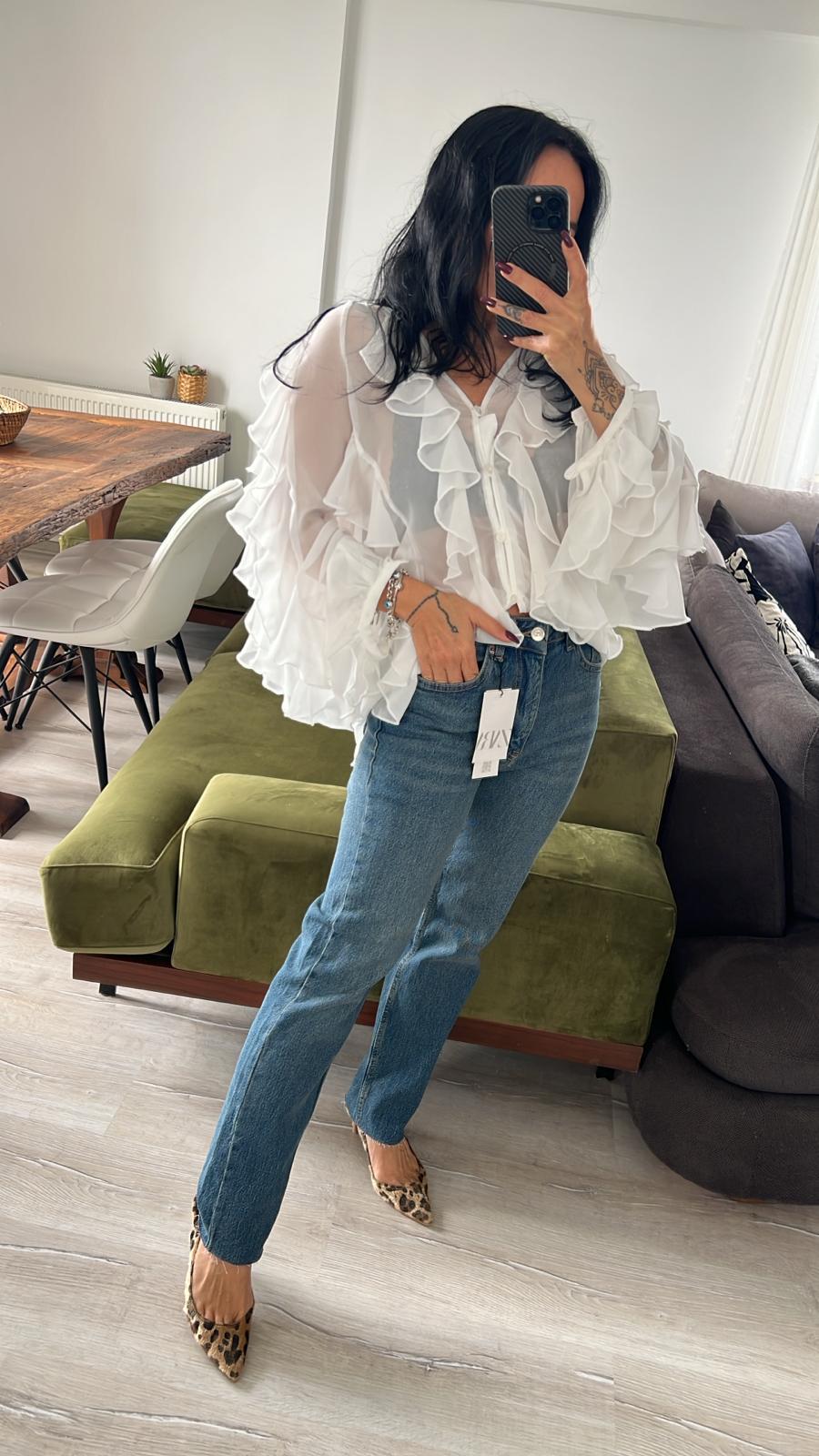 Zr Düz Kesim Orta Mavi Jean