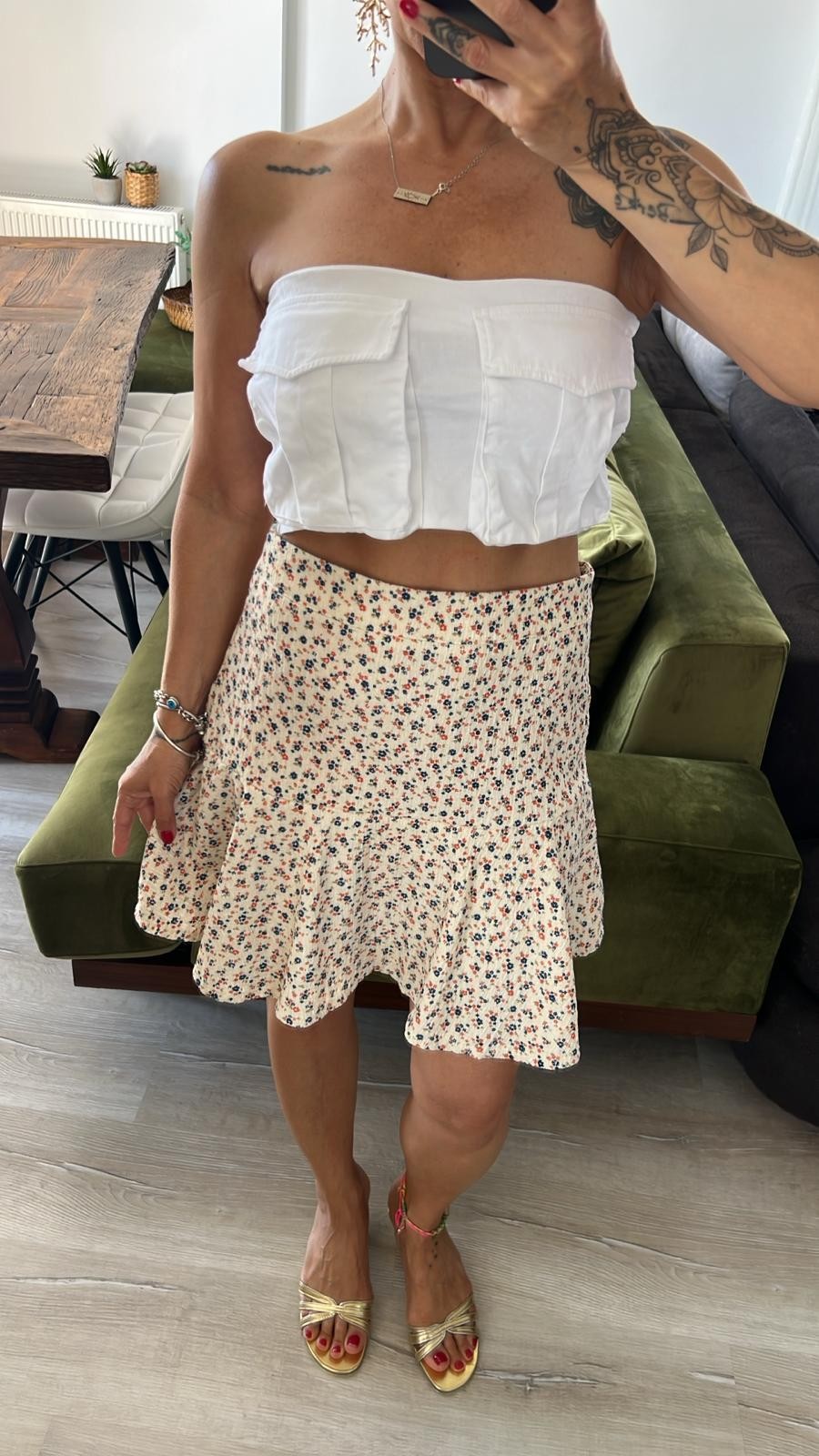 Mini Kloş Şort Etek 