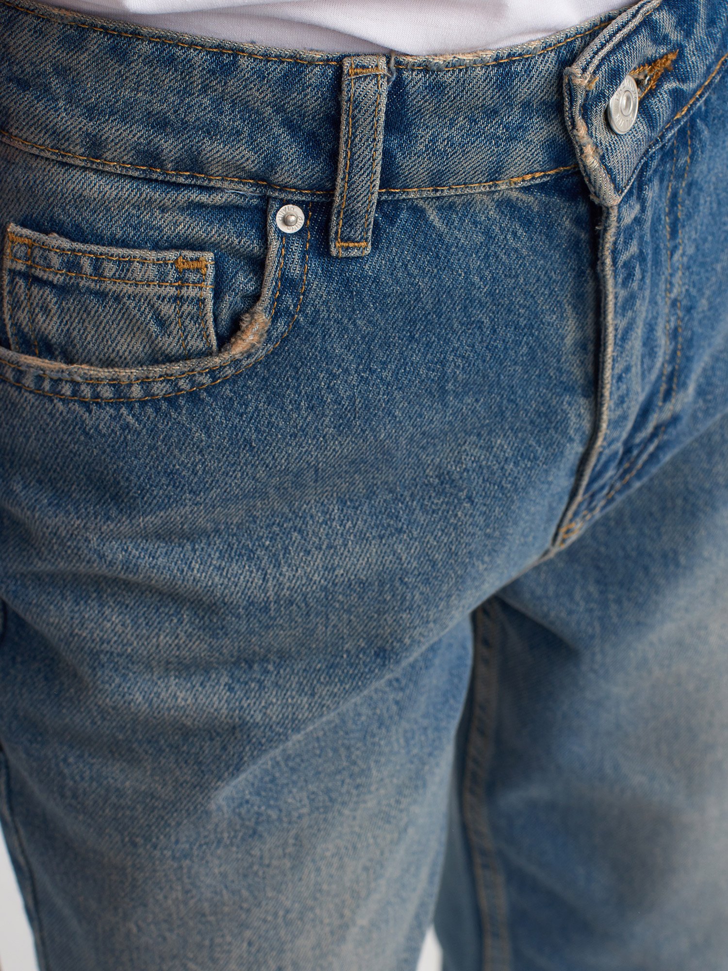 Tint Yıkama Relax Denim Pantolon