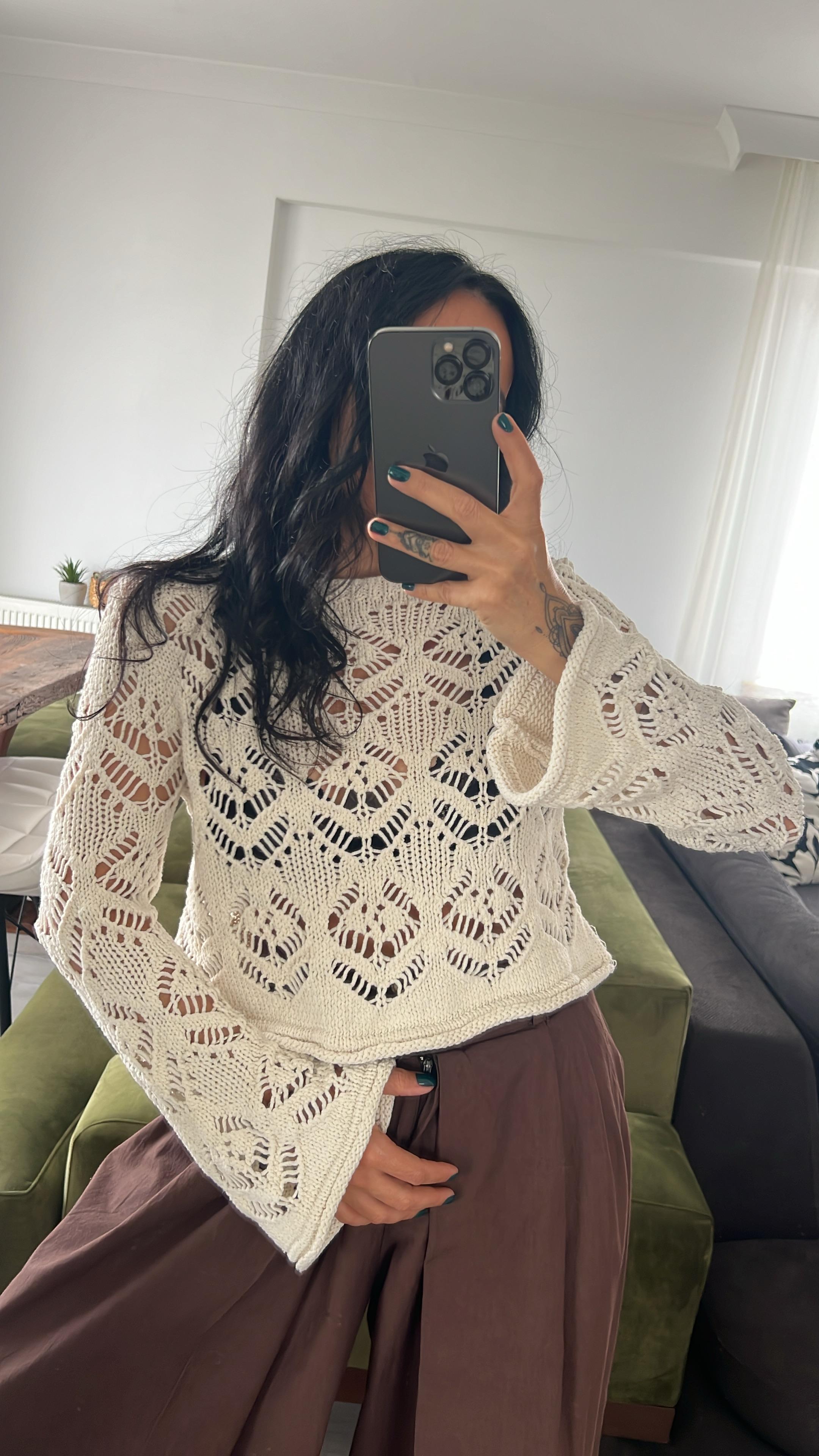 Orj Marka ZR Ajurlu Crop Kazak