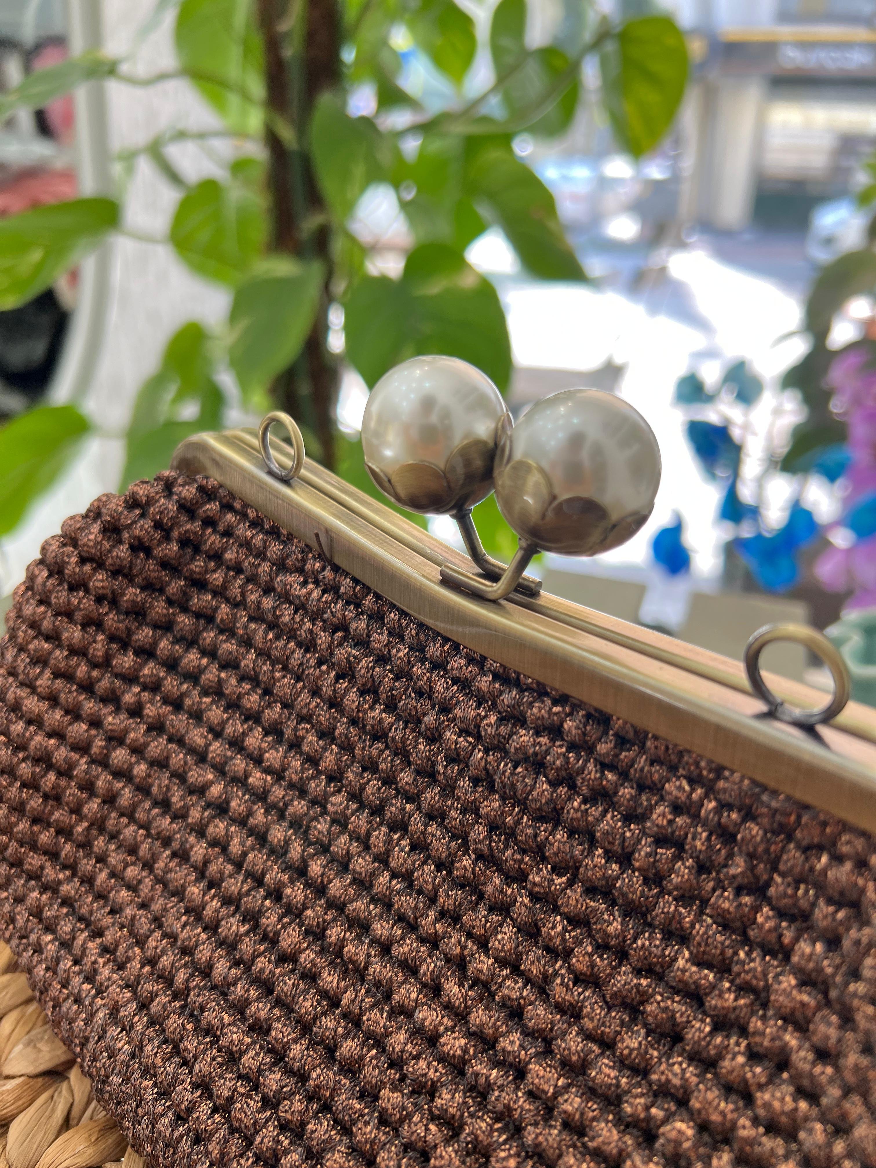 Zr Model İncili Hasır Clutch