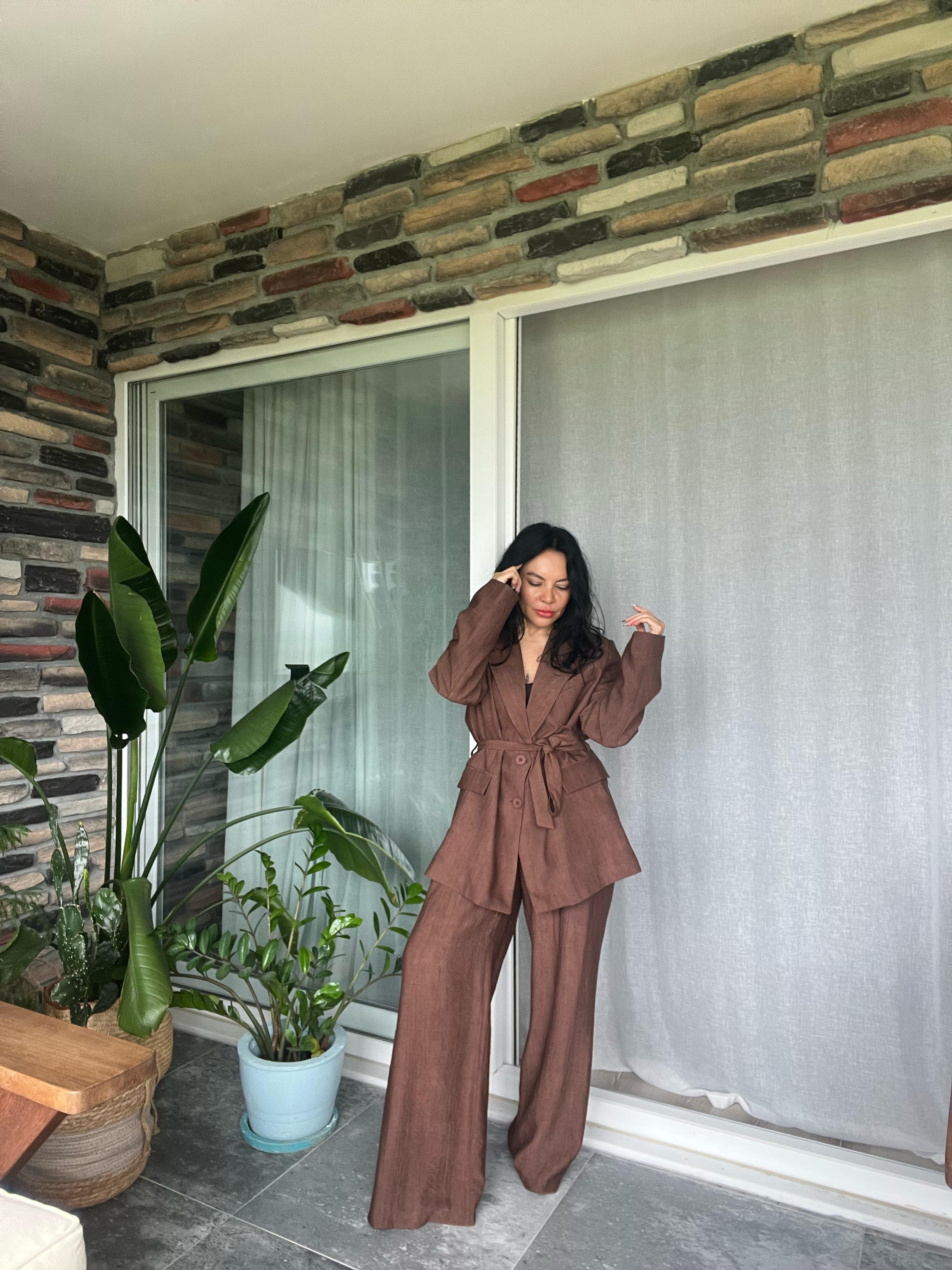 Kuşaklı Blazer Ceket