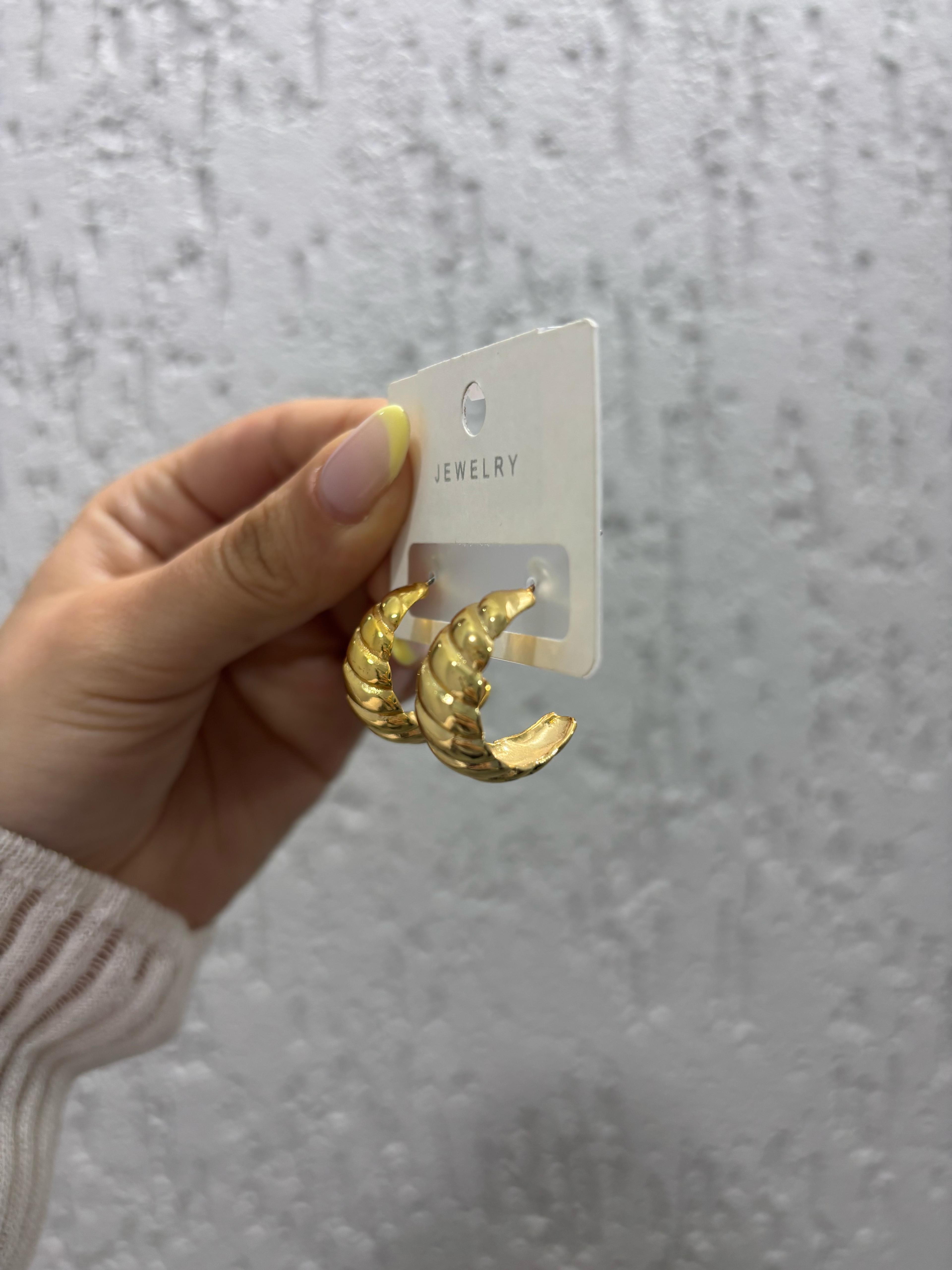 Gold Bombe Küpe