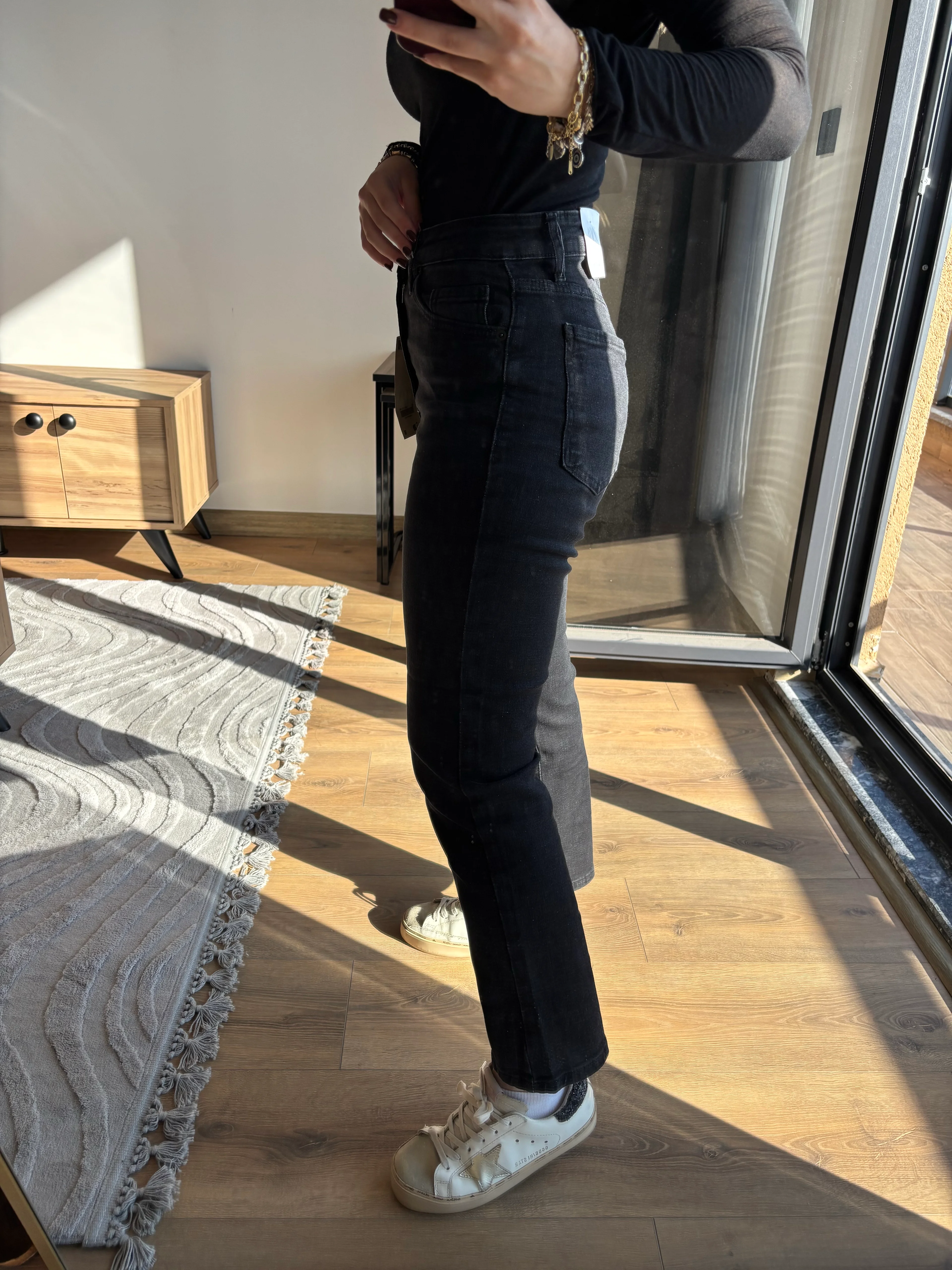 Zr Düz Kesim Antrasit Jean