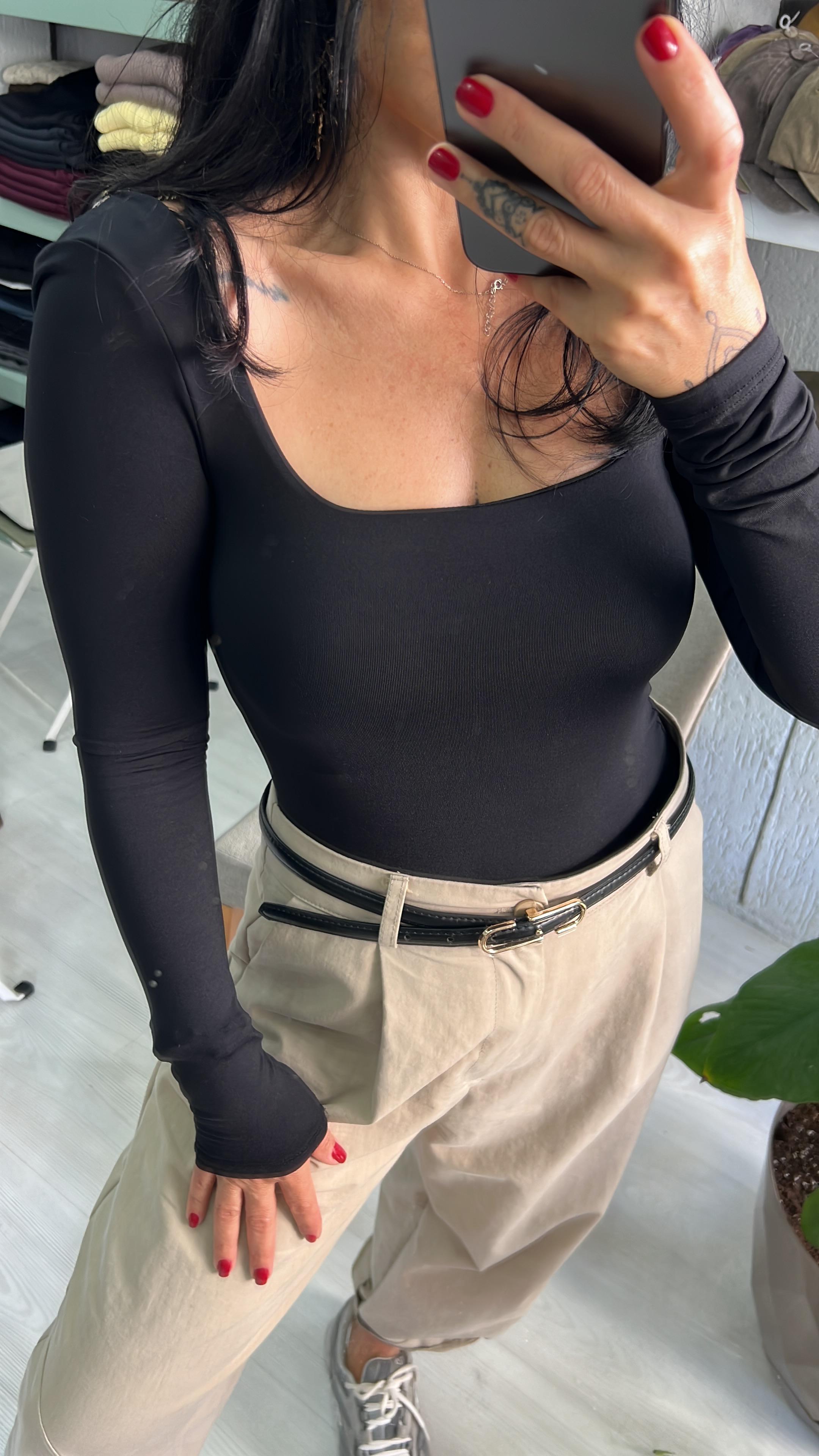 Siyah Orijinal Marka ZR Bodysuit