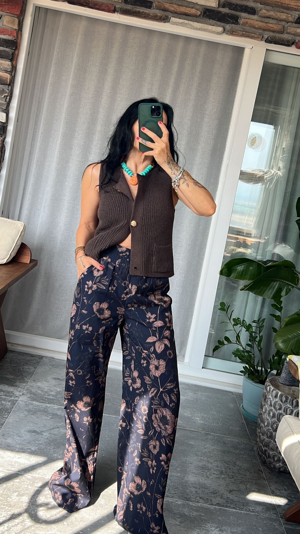 Dilvin Beli Lastikli Geniş Pantolon 