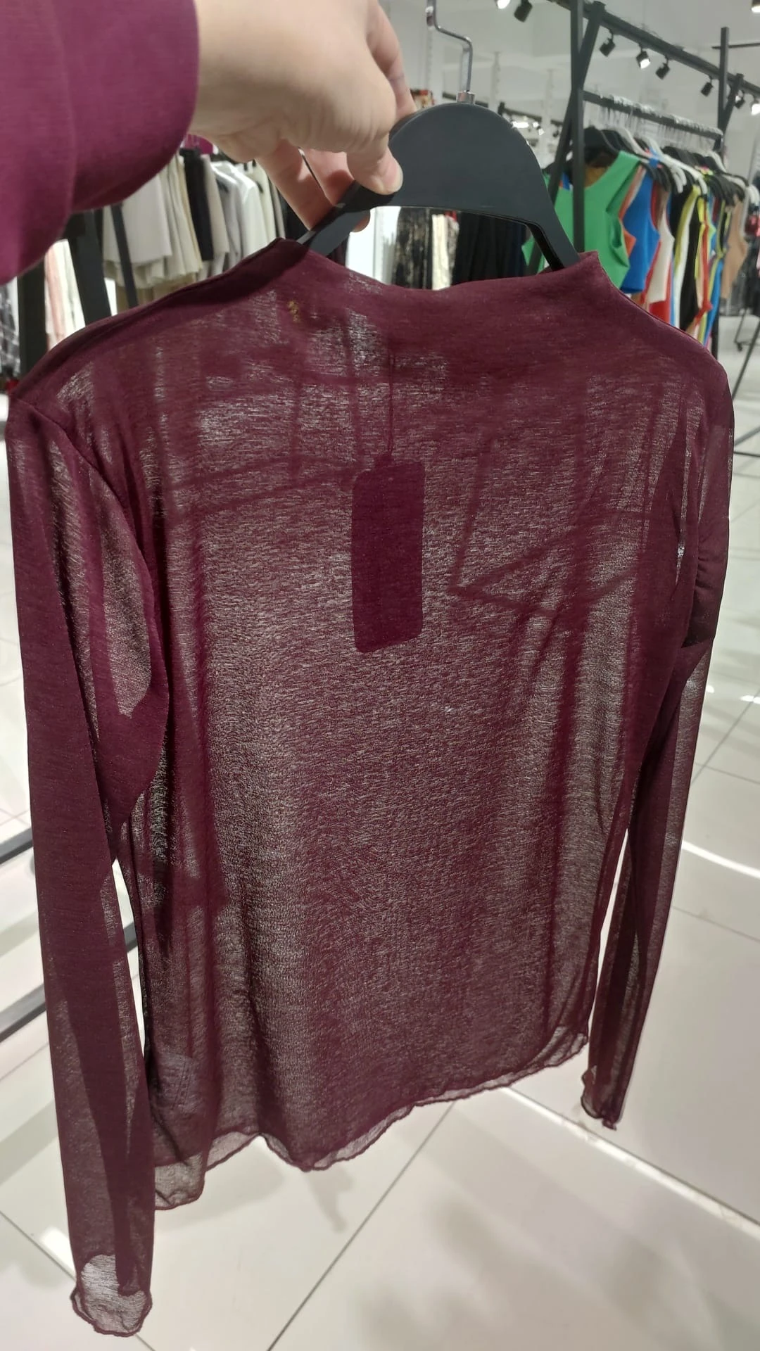 Bordo Transparan Bluz